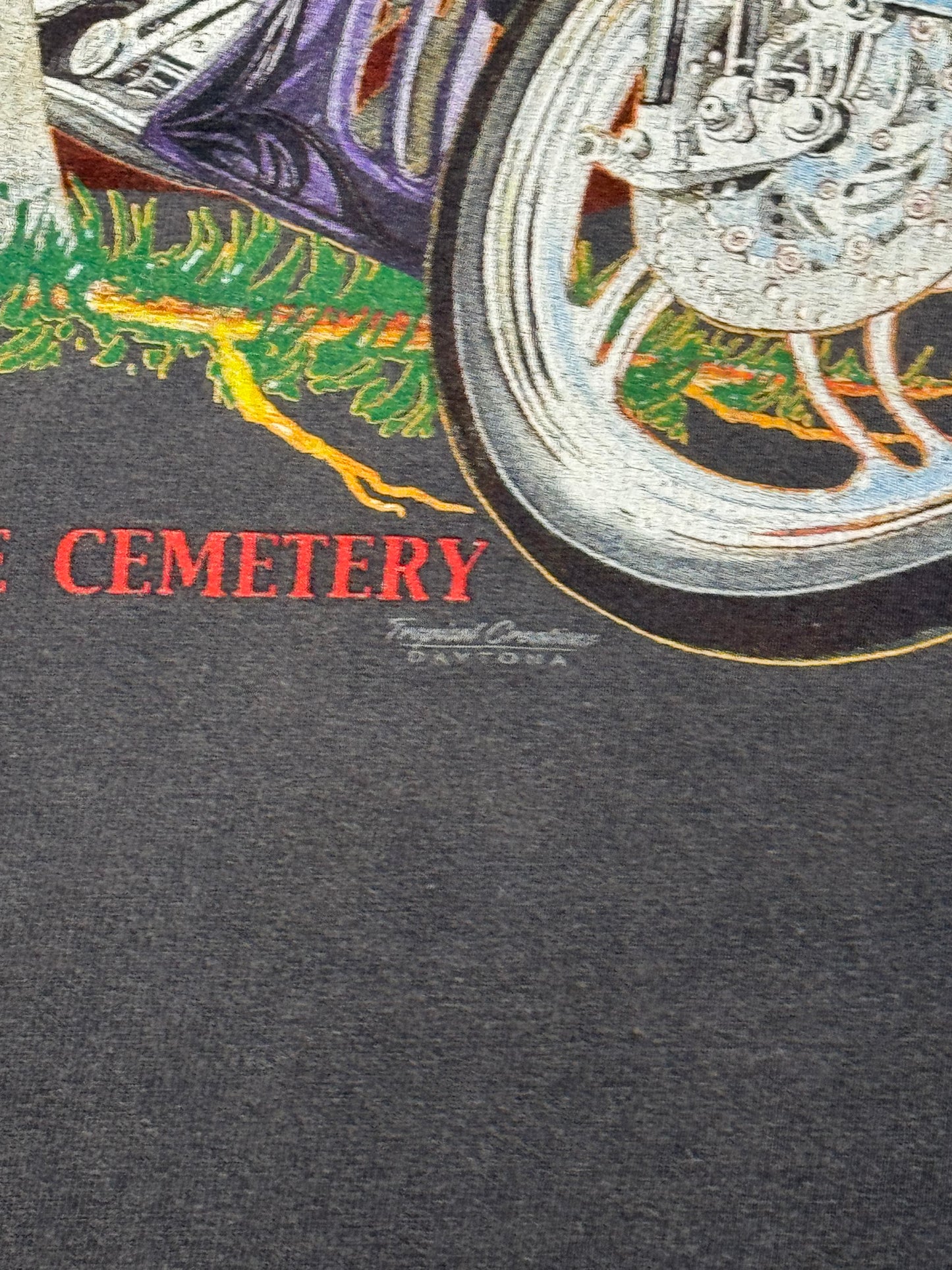 2000 BIKETOBERFEST BOOT HILL SALOON ACROSS FROM THE CEMETERY POCKET TEE (MURINA TAG)