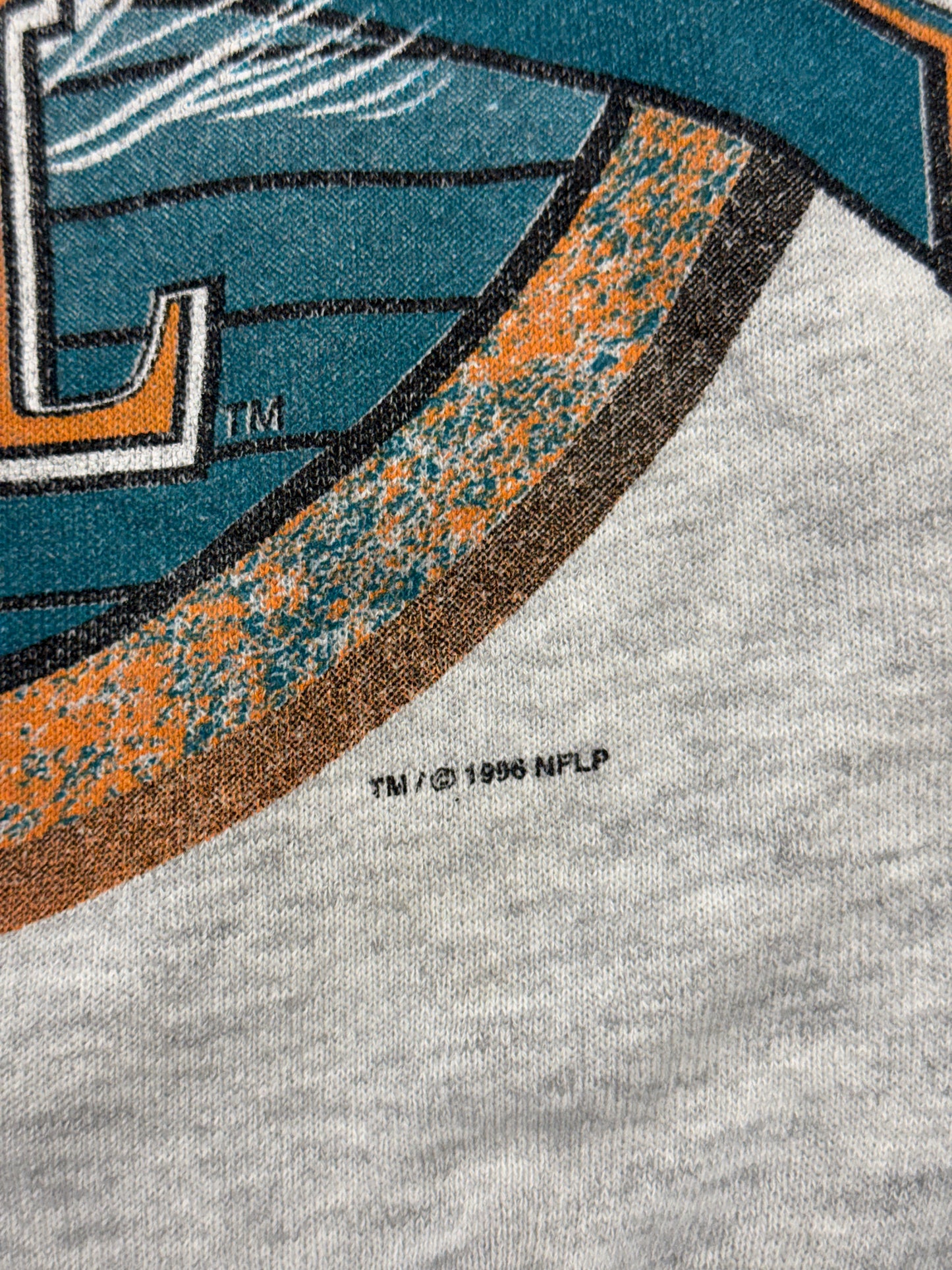 1996 MIAMI DOLPHINS TAZMANIAN DEVIL CREWNECK (CSTA TAG)