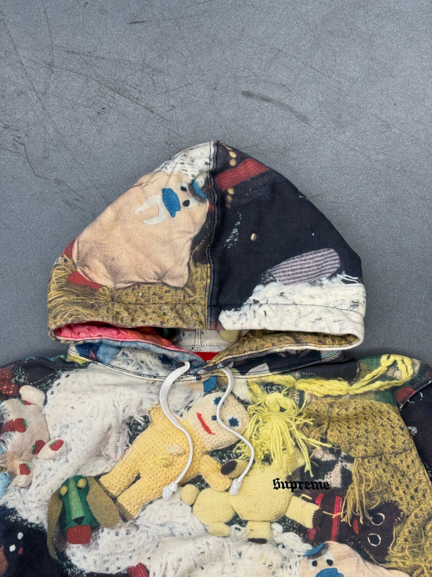 FW18 SUPREME MIKE KELLEY MORE LOVE HOURS THAN CAN EVER BE REPAID HOODED SWEATSHIRT