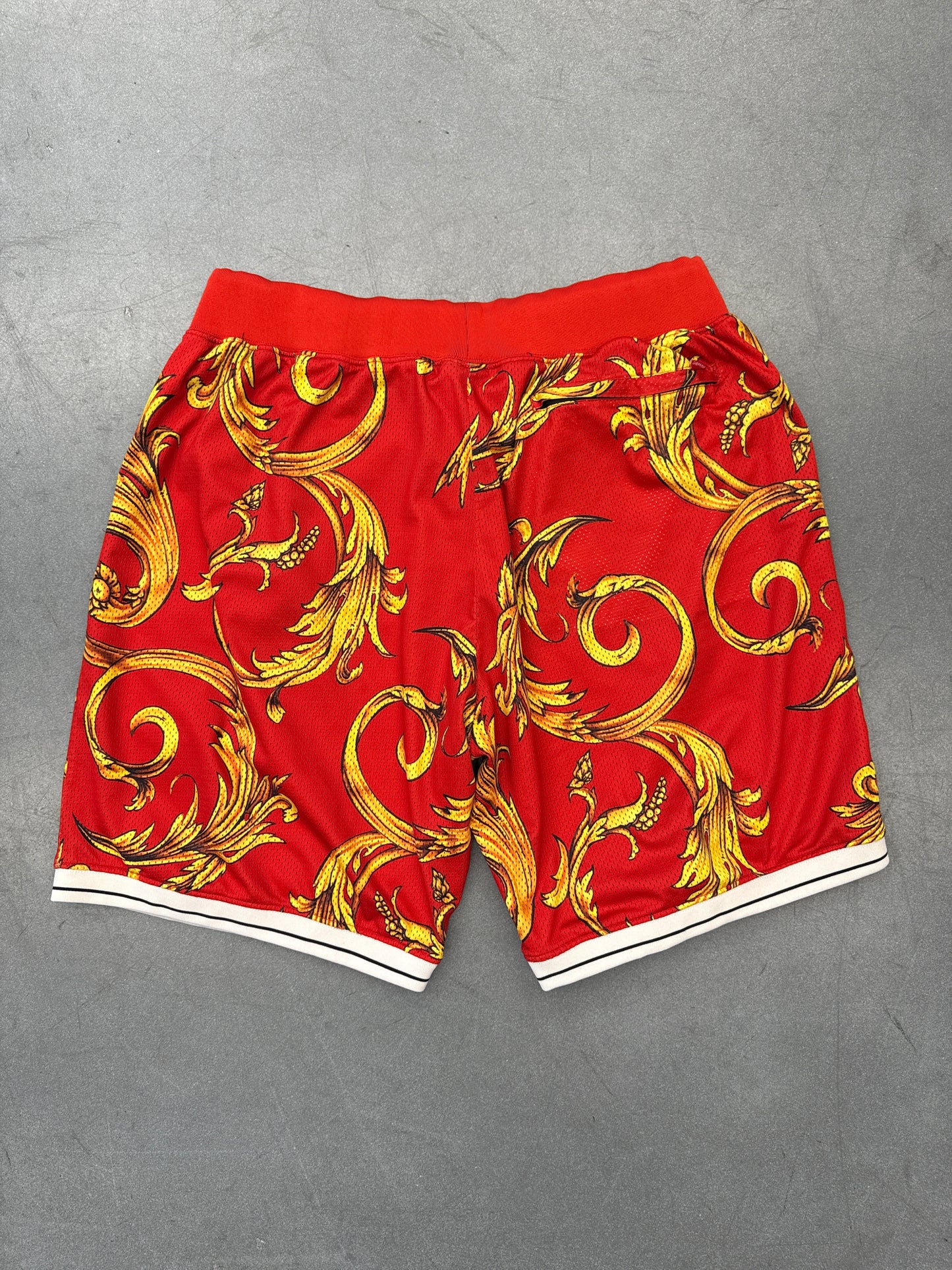 SS14 NIKE X FOAMPOSITE DRAGON BASKETBALL SHORTS - RED