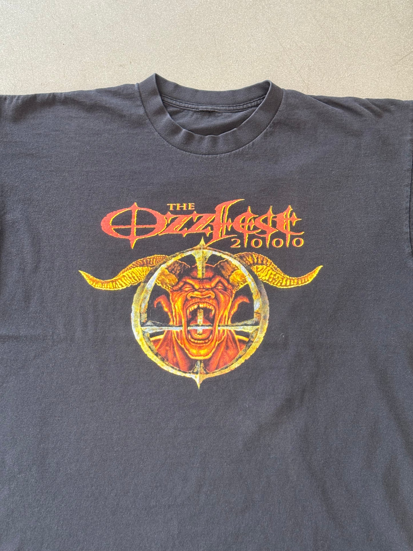 2000 OZZFEST LINEUP DEVIL HEAD LOGO TEE (PULLED TAG)