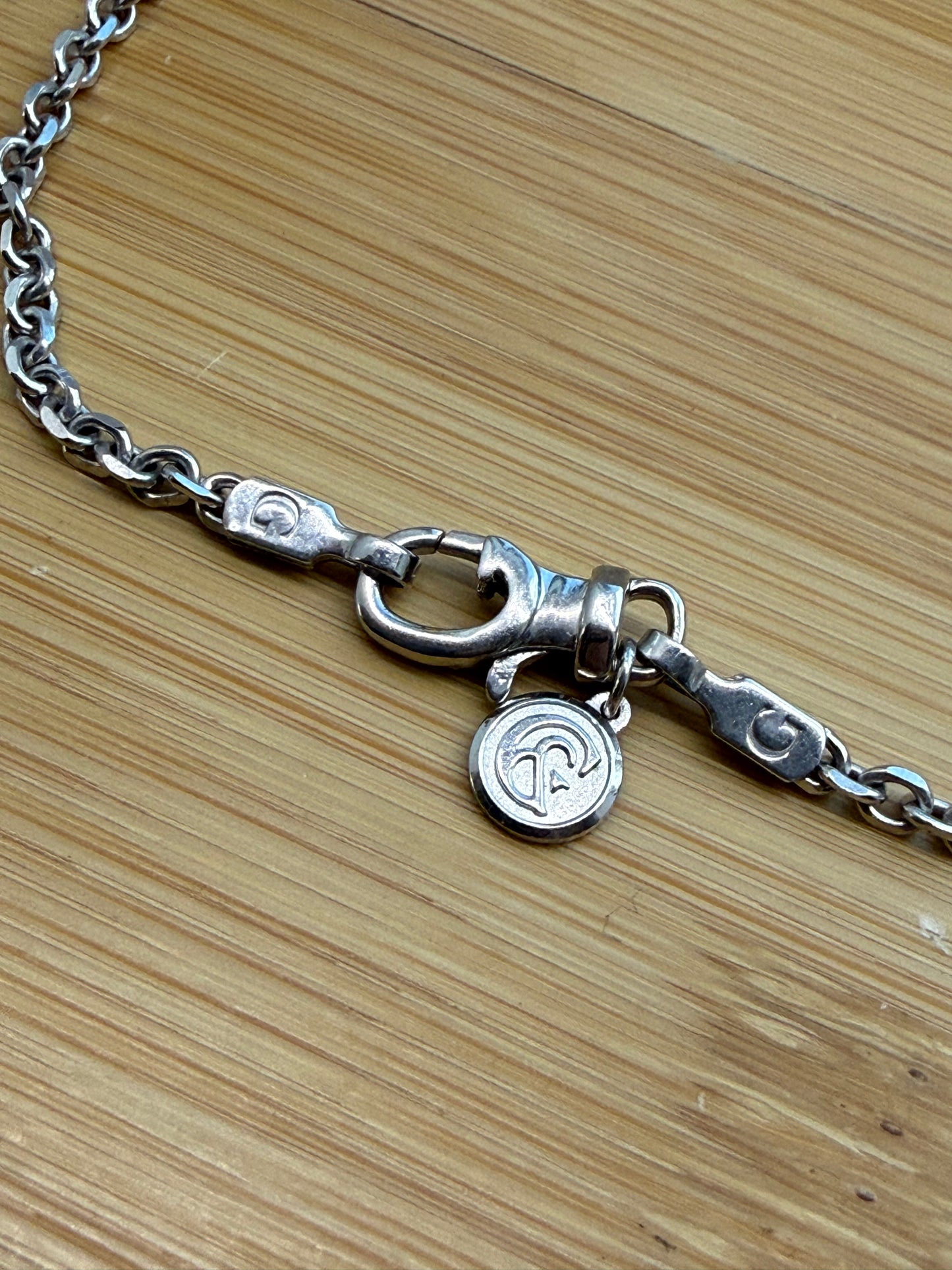 GABRIEL & CO CHAIN LINK STERLING SILVER NECKLACE - 21 INCH