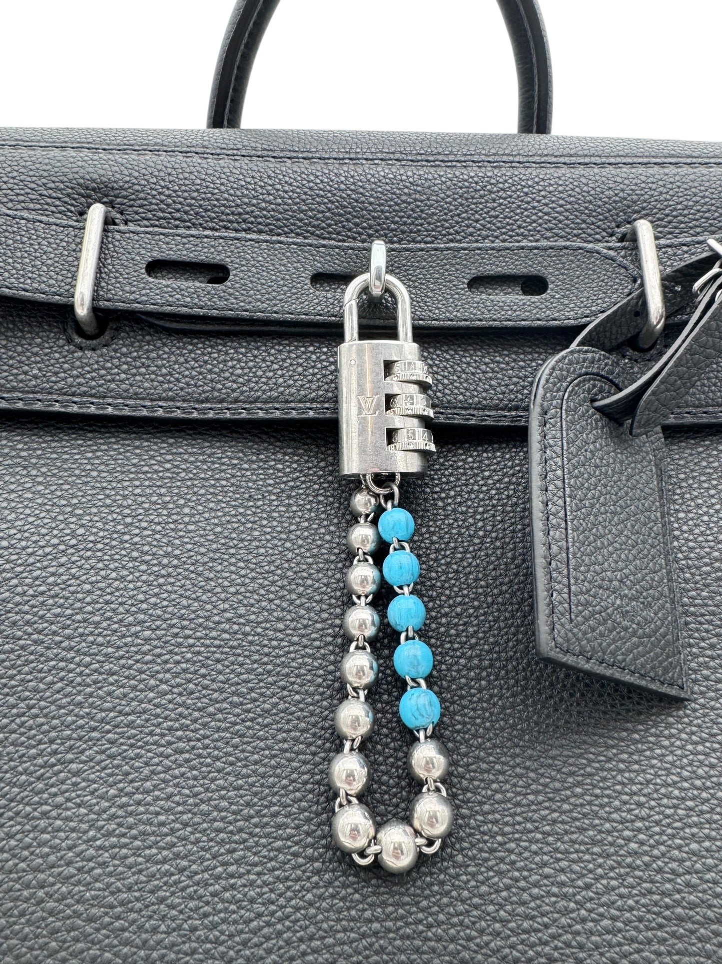 2024 LOUIS VUITTON STEAMER 40 BLACK LEATHER