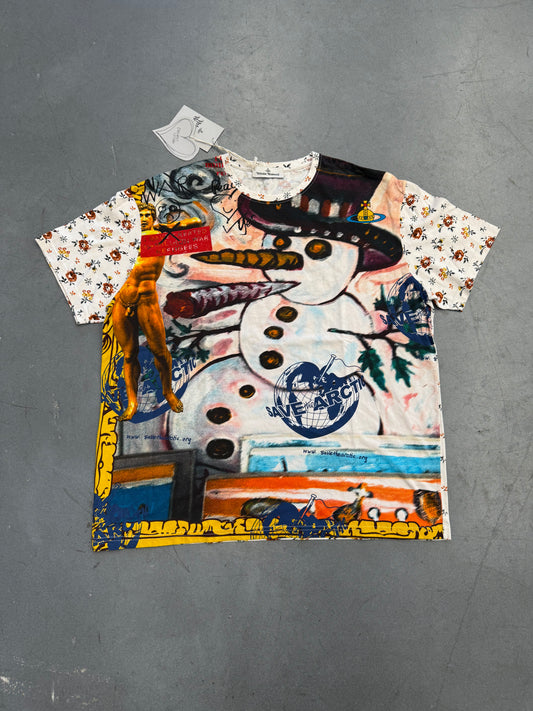 VIVIENNE WESTWOOD MULTICOLOR SNOWMAN OVERSIZED T-SHIRT