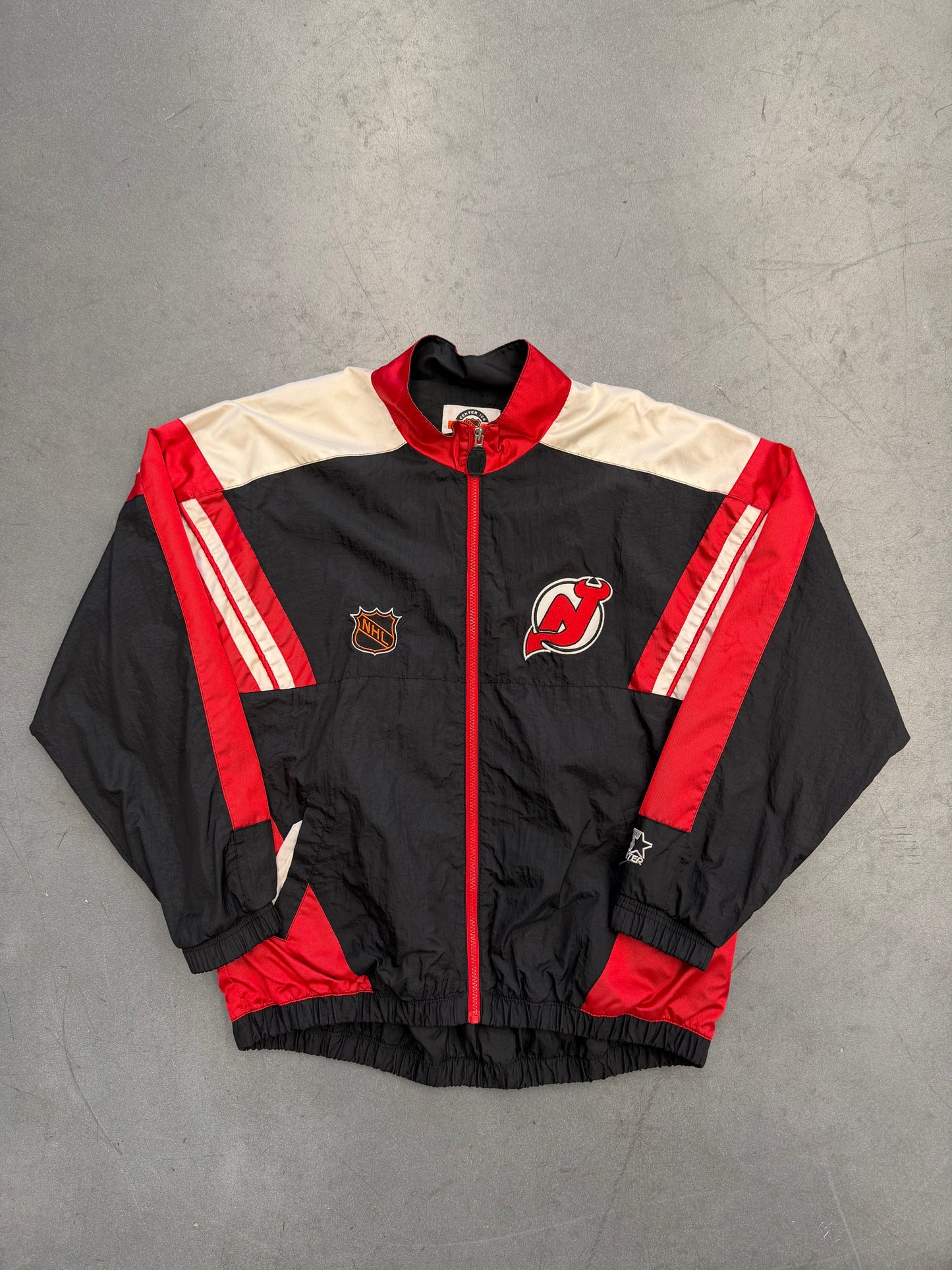 90'S NEW JERSEY DEVILS STARTER WINDBREAKER JACKET
