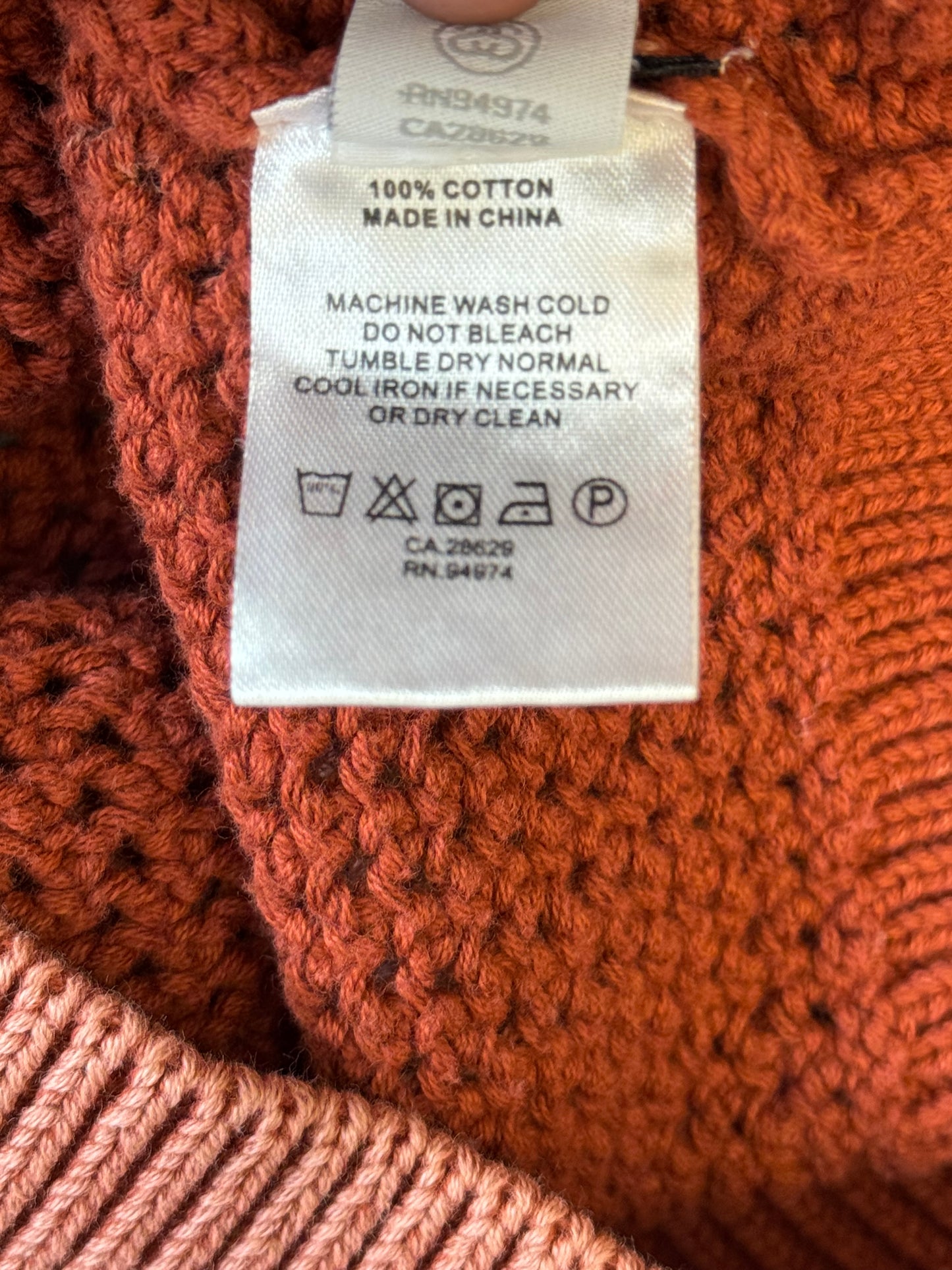 STUSSY PIGMENT DYED LOOSE GAUGE SWEATER