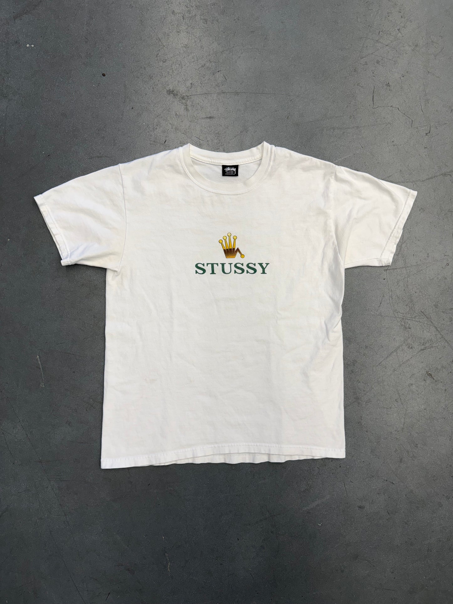 Y2K STUSSY REGAL ROLEX CROWN TEE