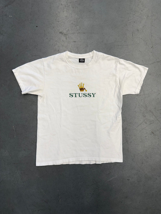 Y2K STUSSY REGAL ROLEX CROWN TEE