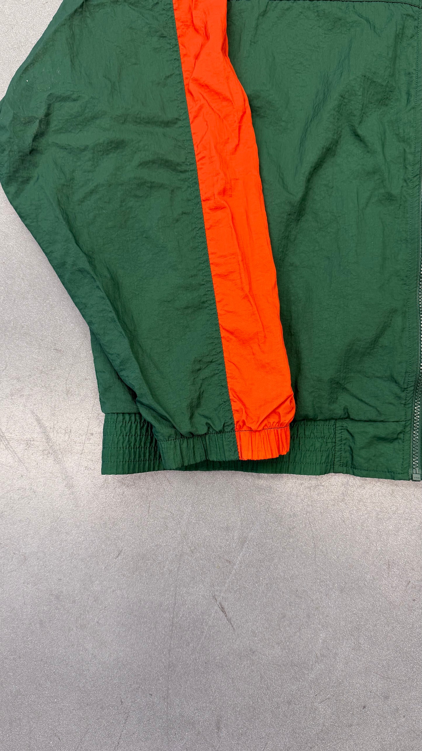 Y2K NIKE TEAM SPORTS UNIVERSITY OF MIAMI WINDBREAKER