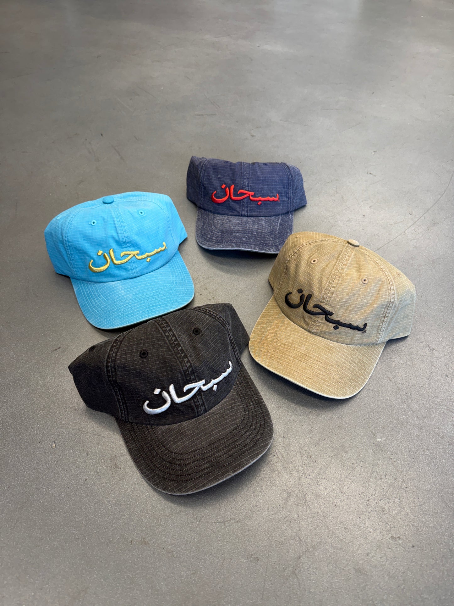 SS26 SUPREME ARABIC LOGO RIPSTOP 6-PANEL HAT