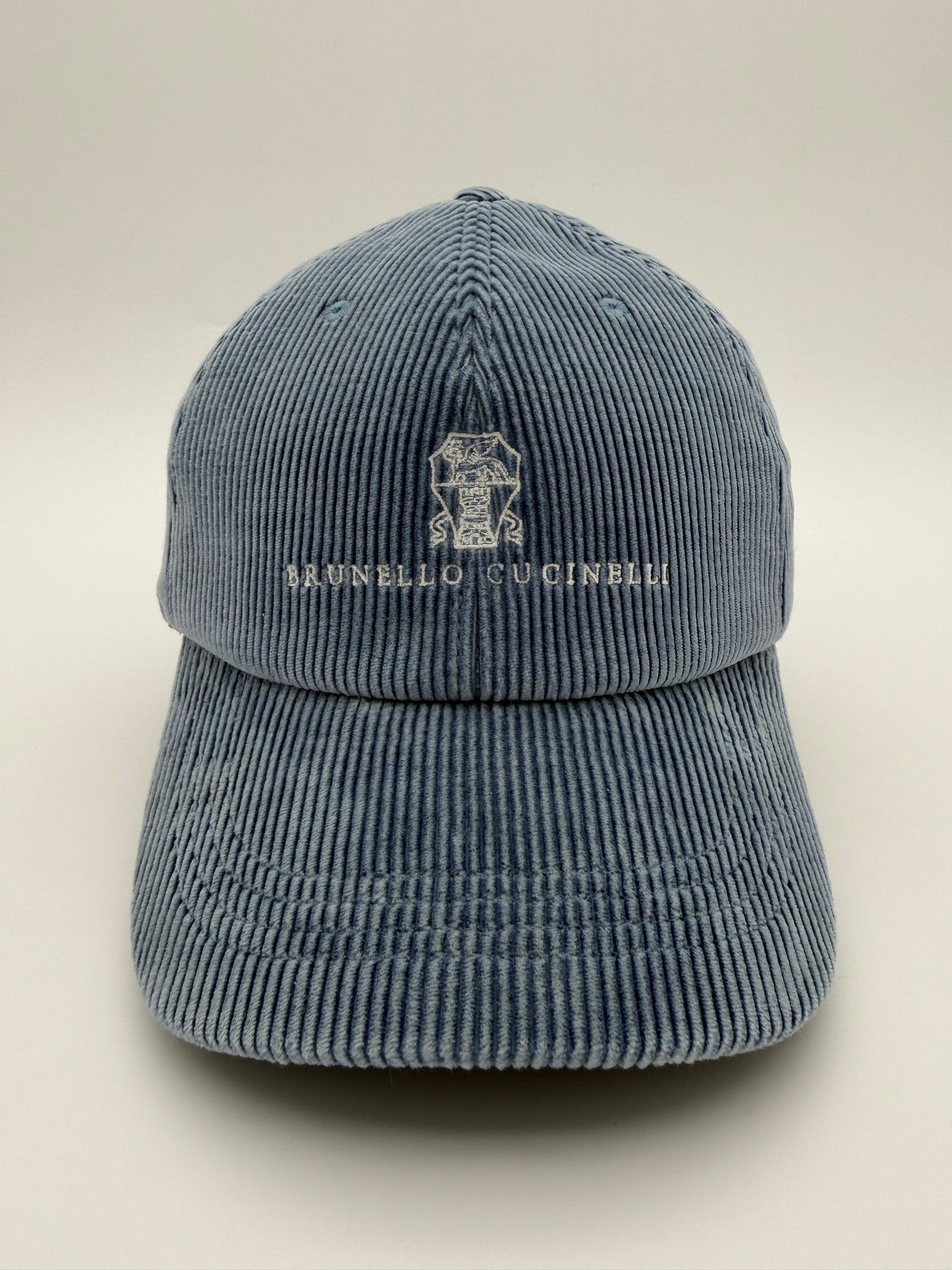 BRUNELLO CUCINELLI CORDUROY LOGO-EMBROIDERED BASEBALL CAP