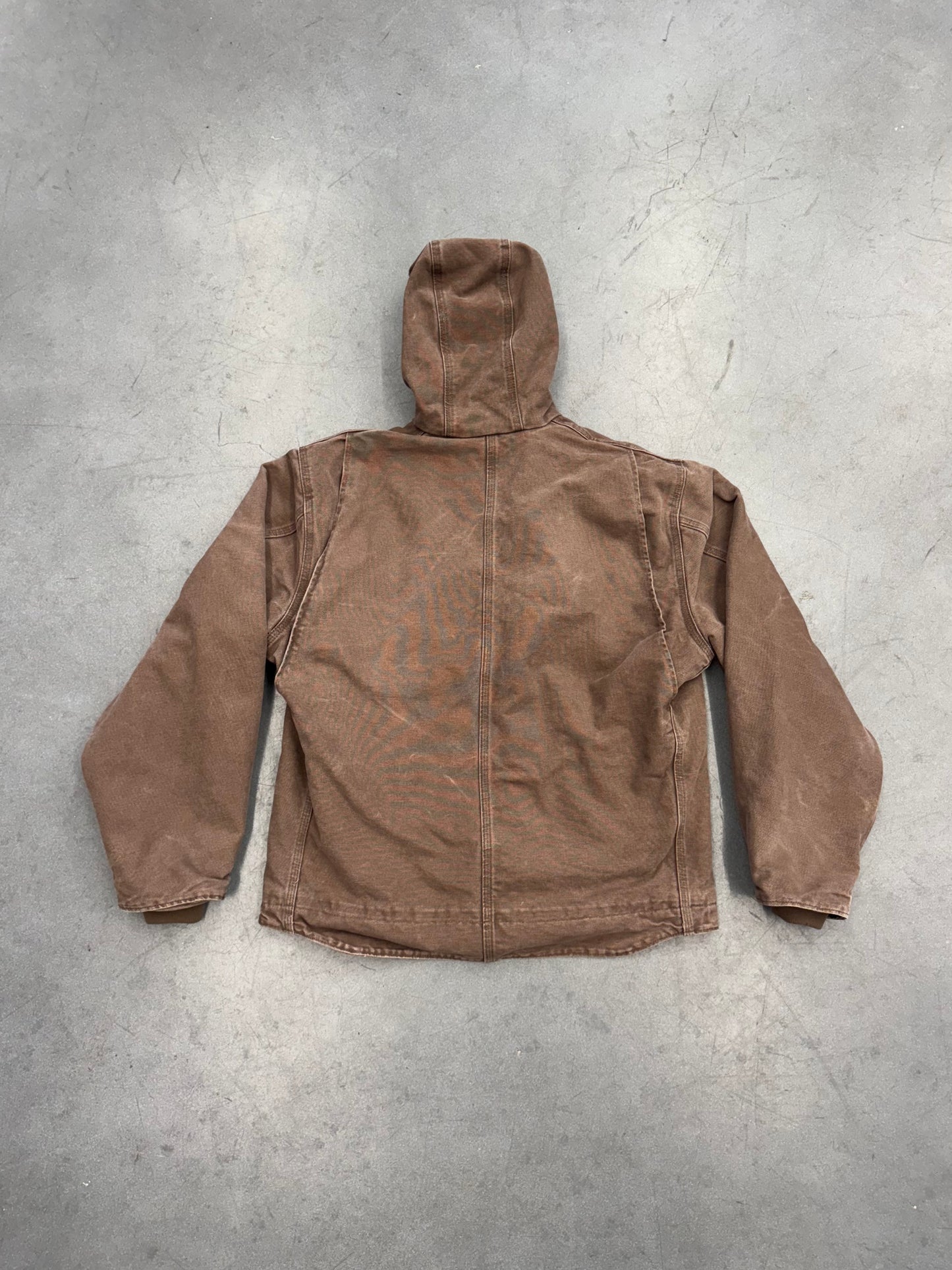 VINTAGE CARHARTT FLEECE-LINED ZIP-UP CANVAS JACKET