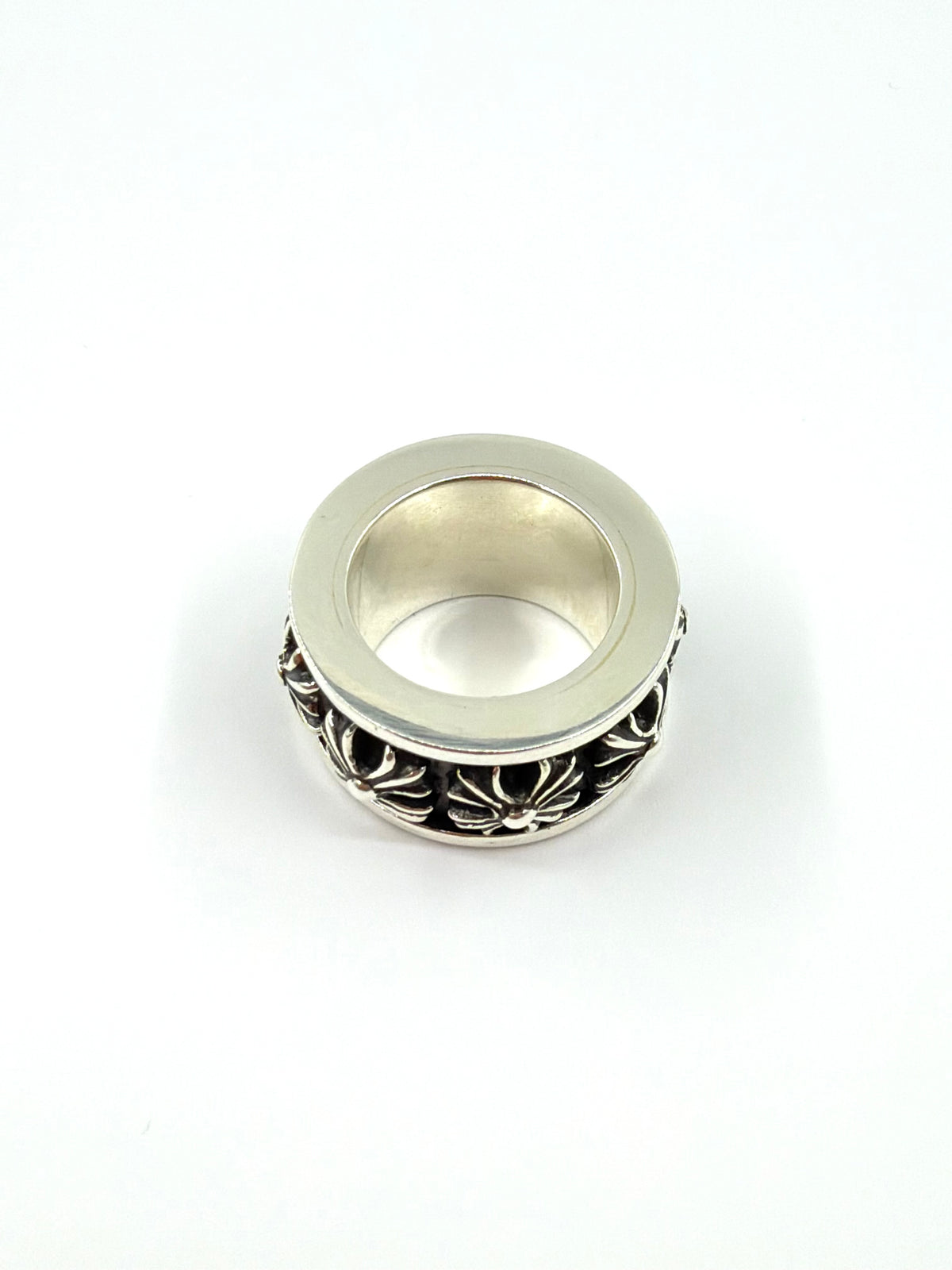 CHROME HEARTS PLUS SPINNER SILVER RING