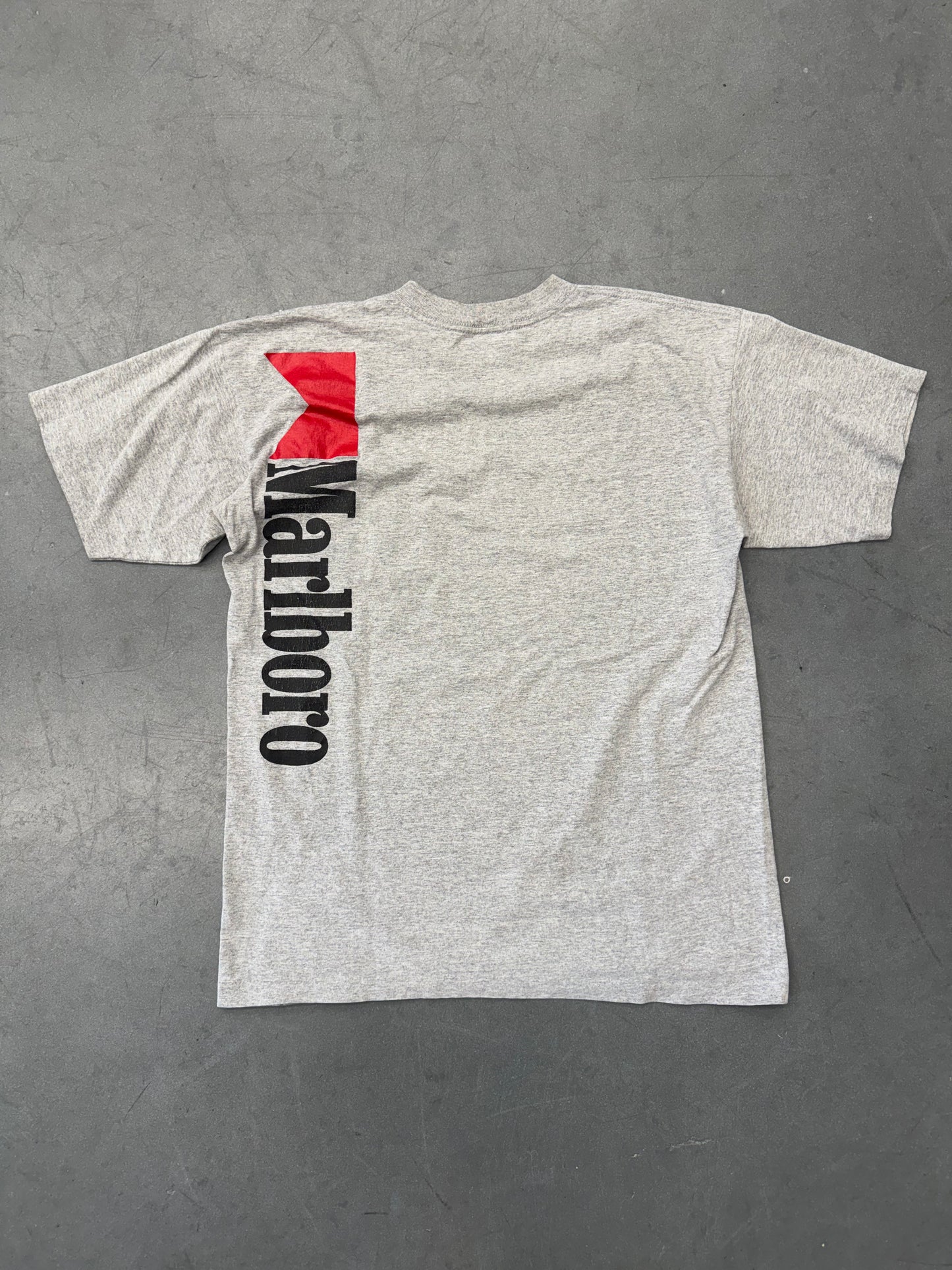 90'S MARLBORO VERTICAL SPELL-OUT POCKET TEE (FADED TAG)