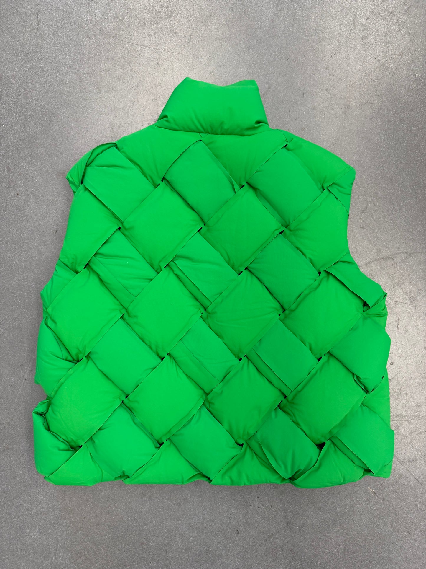BOTTEGA VENETA INTRECCIATO WEAVE VEST - GREEN