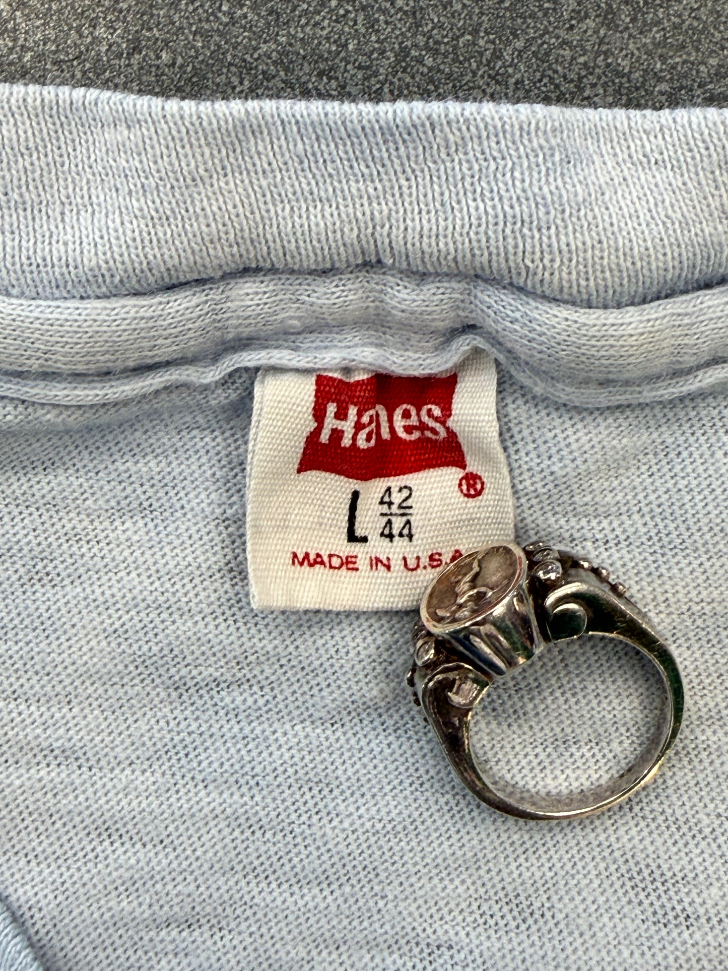 1977 GRATEFUL DEAD ED DONOHUE BIG BERTHA TEE (HANES TAG)