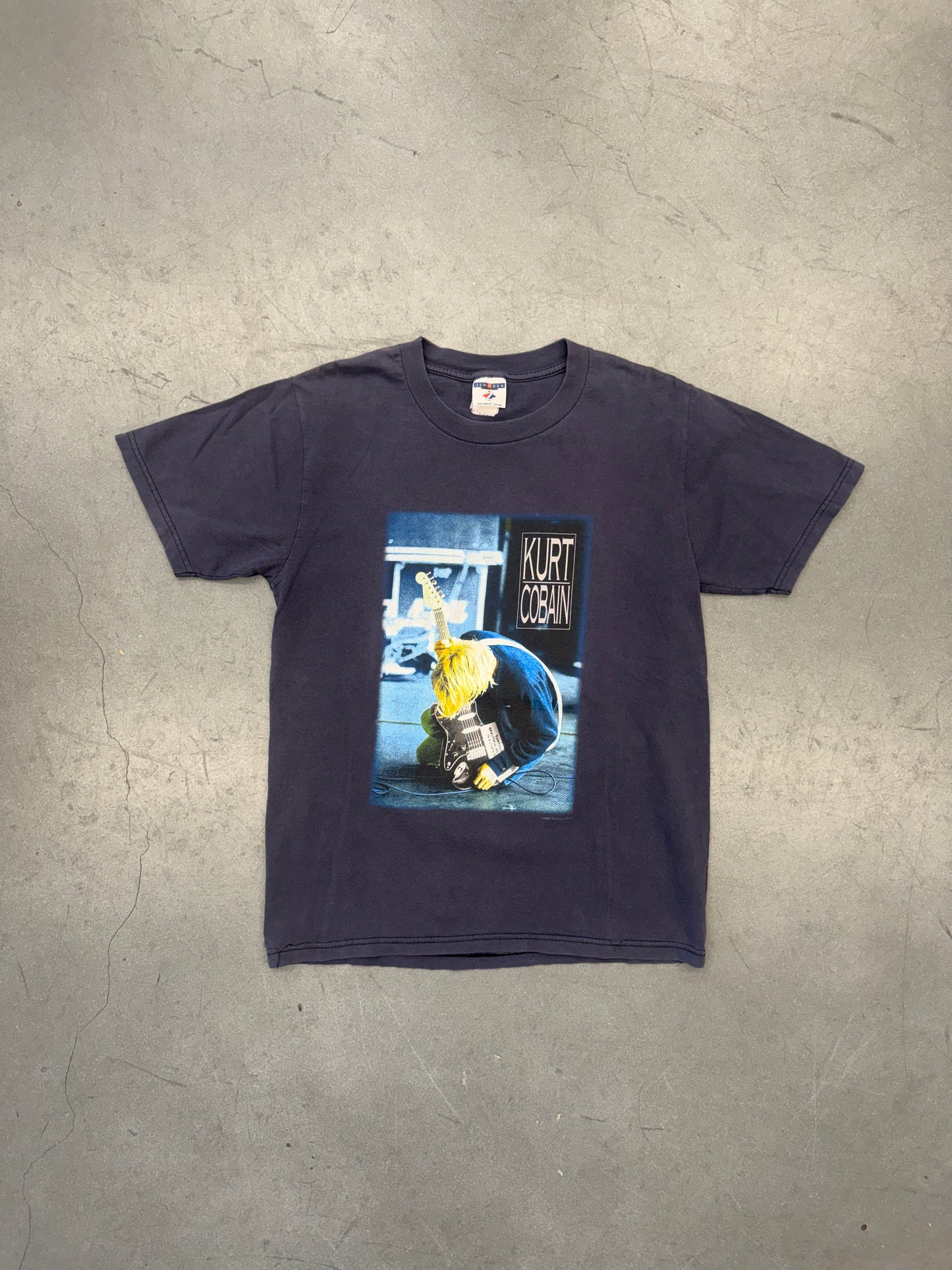 2000 KURT COBAIN THE END OF MUSIC TEE (JERZEES TAG)