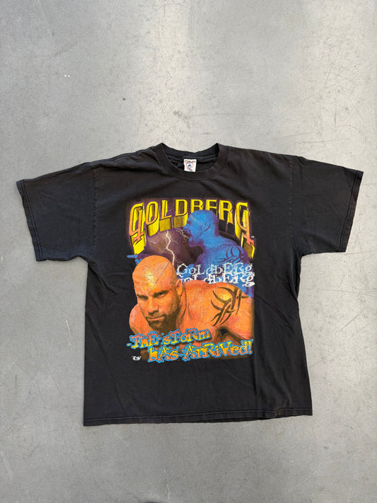 1999 WCW GOLDBERG THE STORM HAS ARRIVED TEE (DELTA TAG)