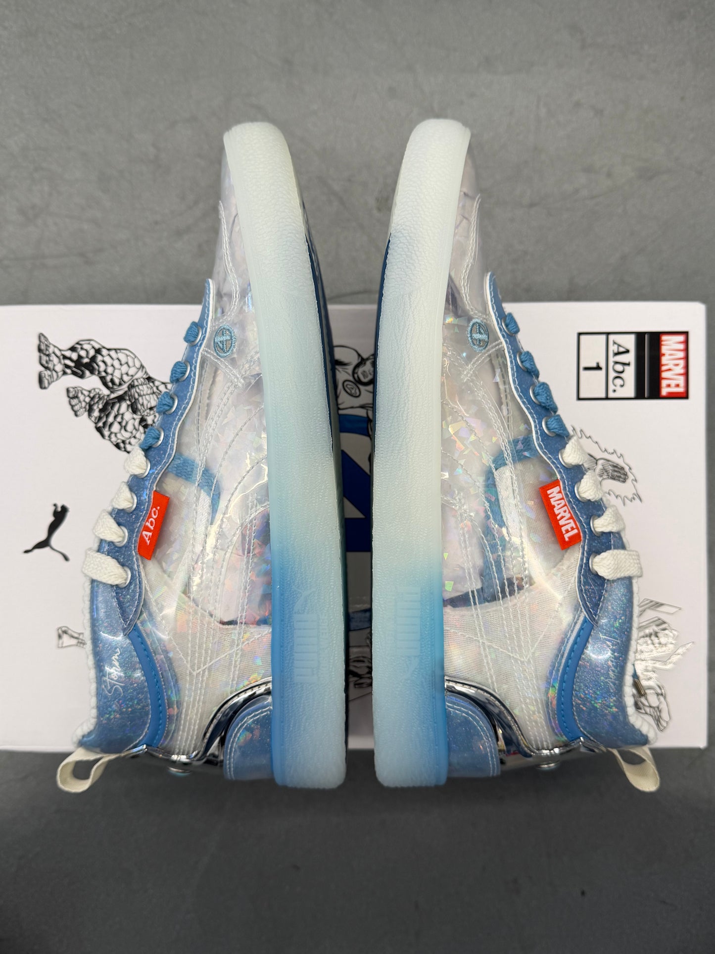 2025 SIZE 10 PUMA FANTASTIC FOUR ABC. INVISIBLE WOMAN (NEW IN BOX)