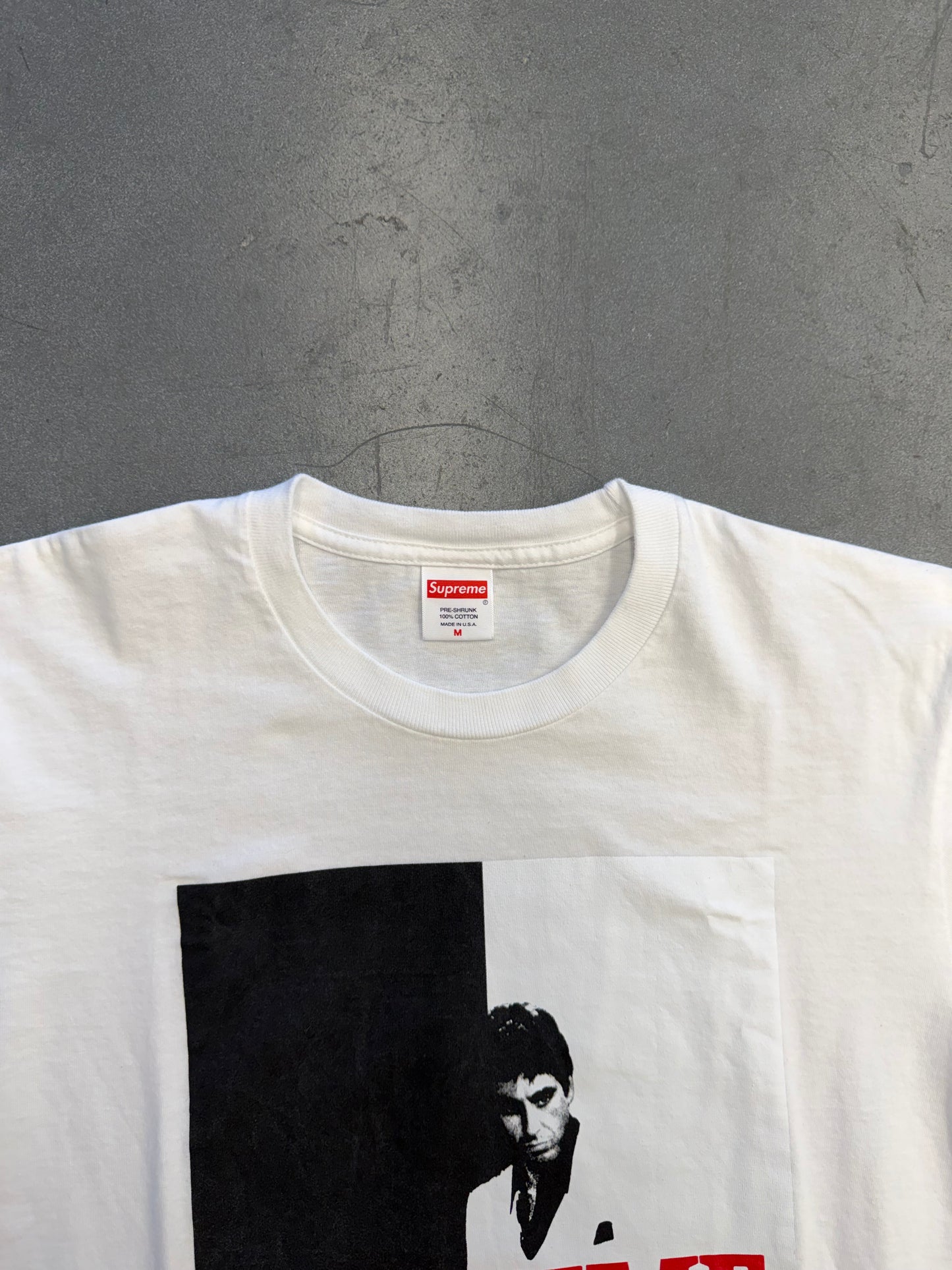 FW17 SUPREME SCARFACE SPLIT TEE