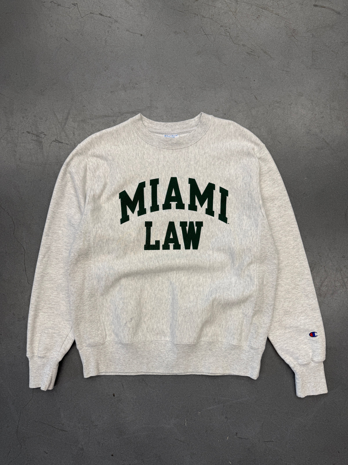 MIAMI LAW CREWNECK (CHAMPION REVERSE WEAVE TAG)