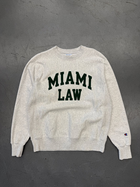 MIAMI LAW CREWNECK (CHAMPION REVERSE WEAVE TAG)