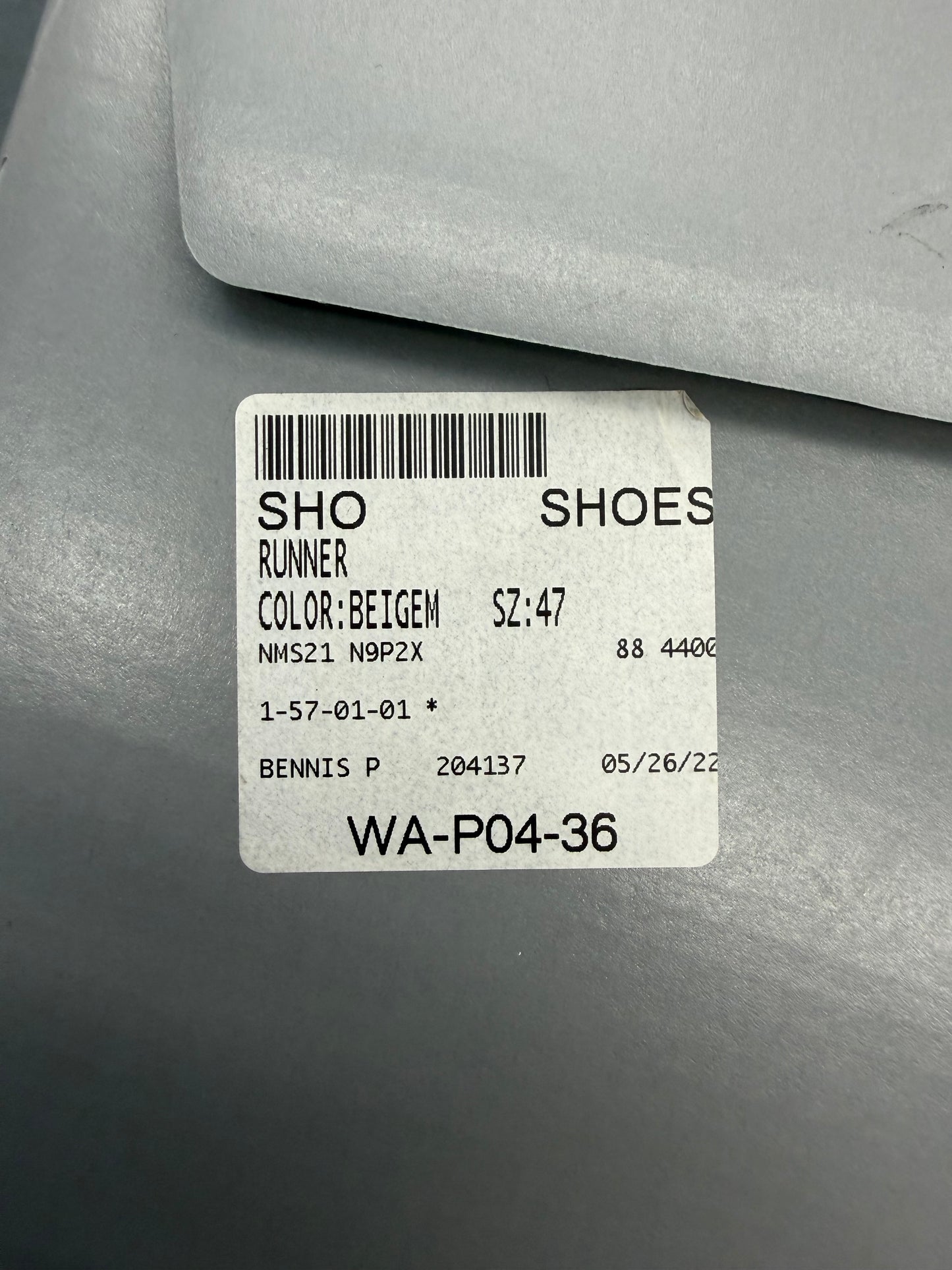 SIZE 46 BALENCIAGA RUNNER HIGH WHITE/BLACK - 46 (PRE-OWNED WITH BOX)