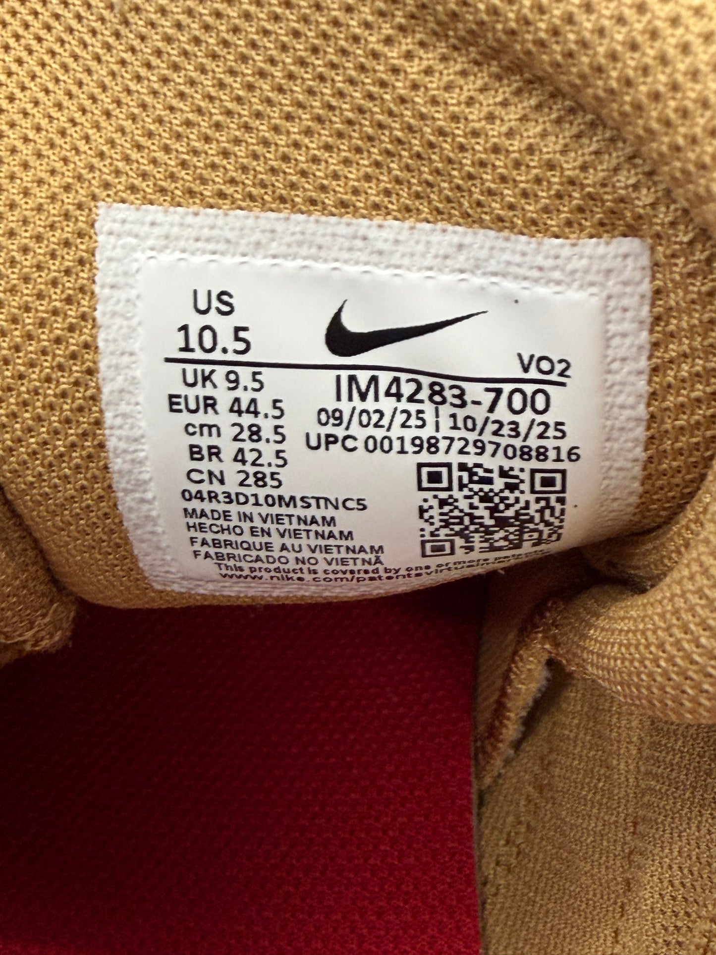 SS26 SUPREME NIKE SB AIR MAX 2 CB '94 LOW - SUPREME METALLIC GOLD (W/BOX)