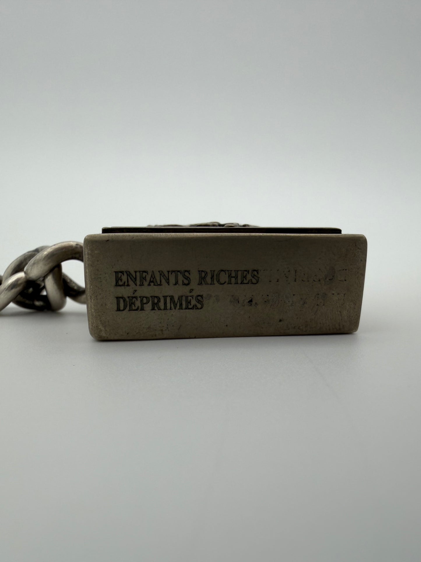 ENFANTS RICHES DEPRIMES ERD BEDROOM BURNING MINUTEMAN LIGHTER SILVER WALLET CHAIN