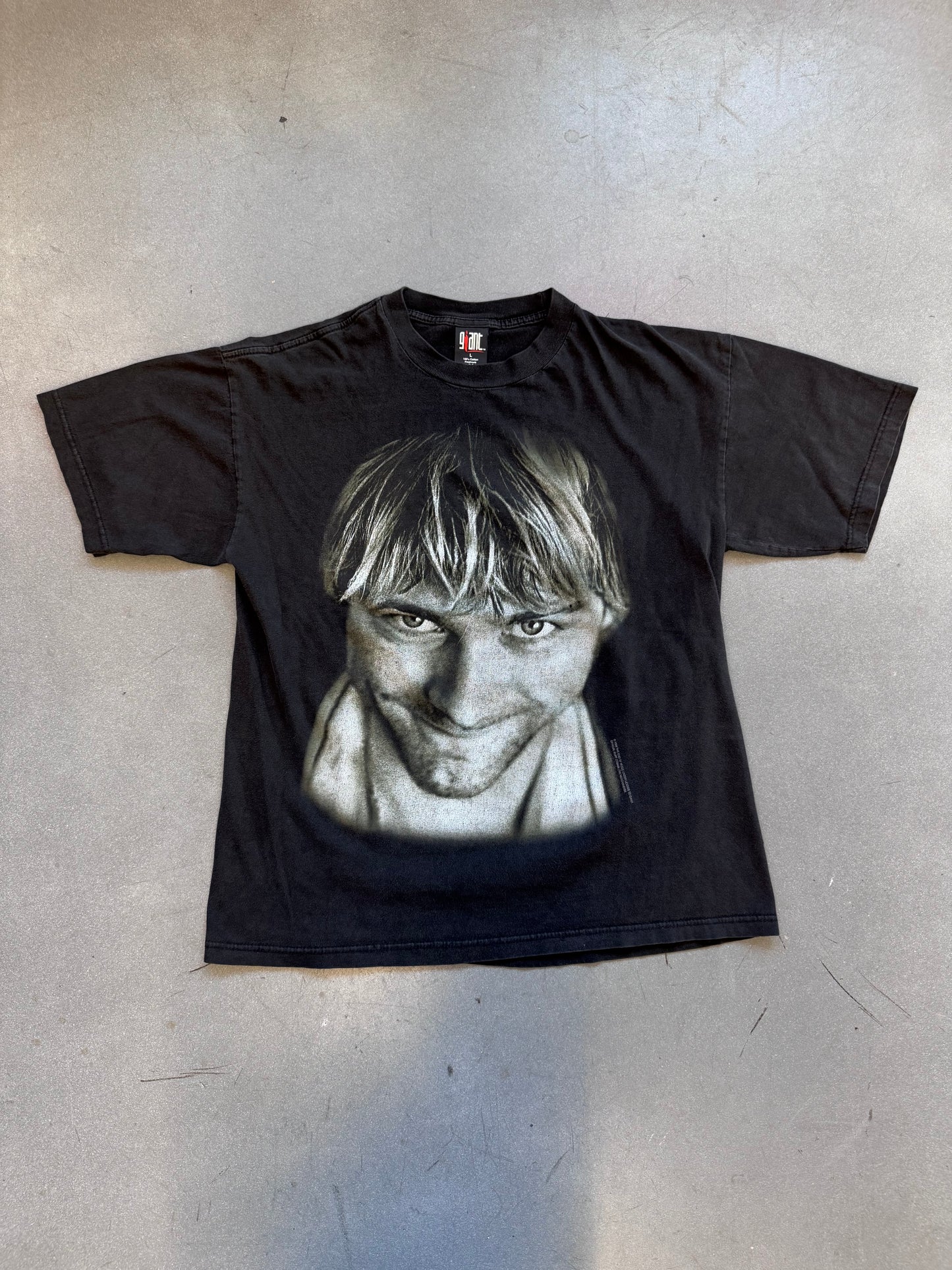 1998 KURT COBAIN BIG FACE SMILEY TEE (GIANT TAG)