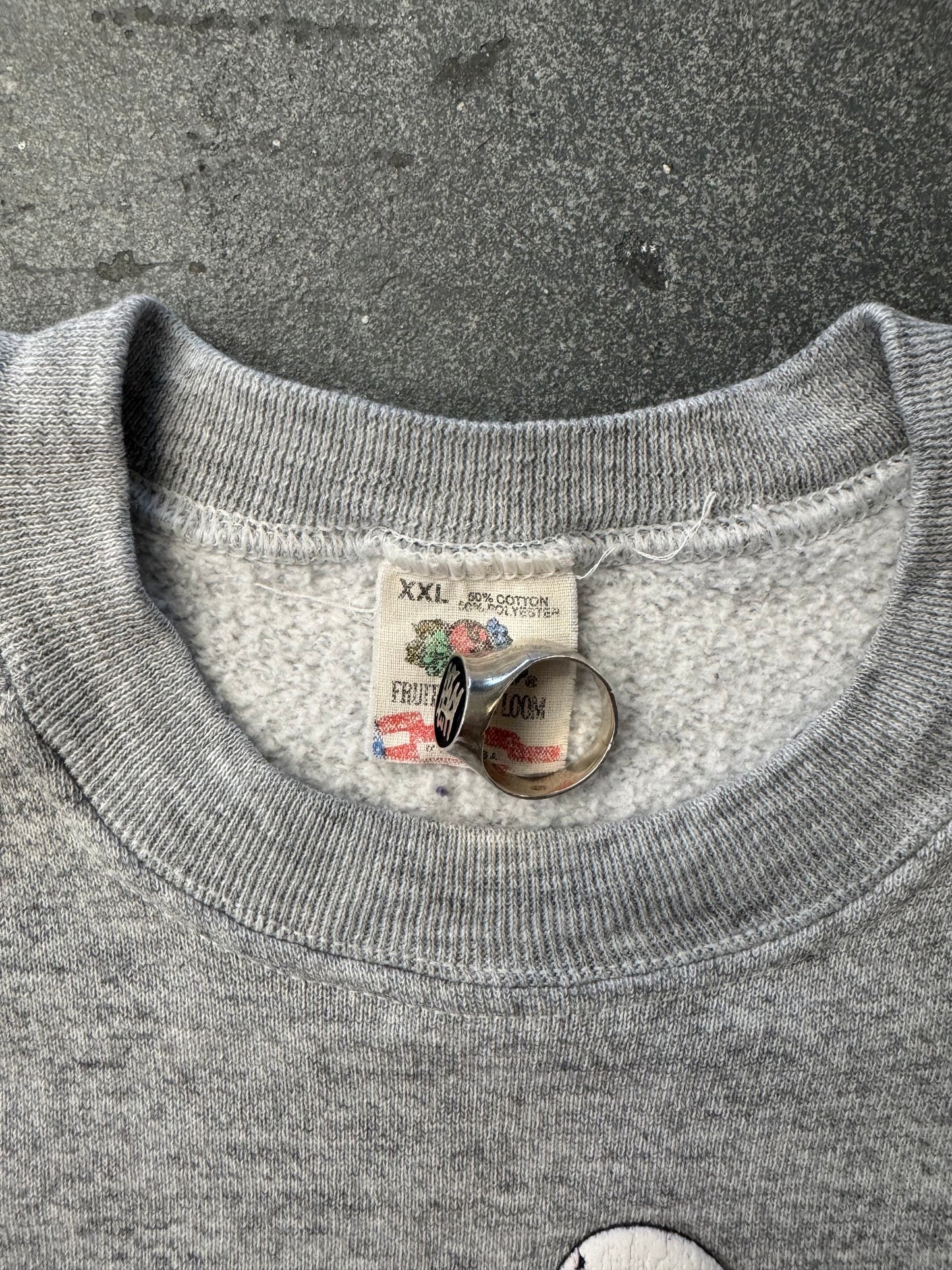90S DROP IN ANY TIME! GOLF PUFF PRINT CREWNECK SWEATER (FOTL TAG)