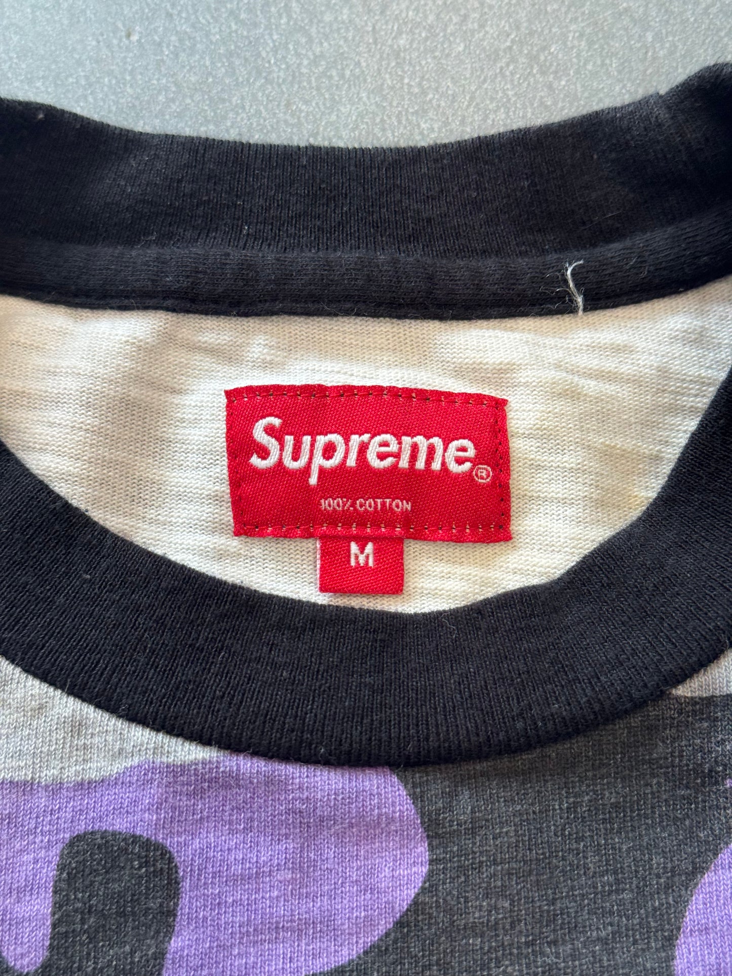 FW16 SUPREME LS POCKET TEE - PURPLE CAMO