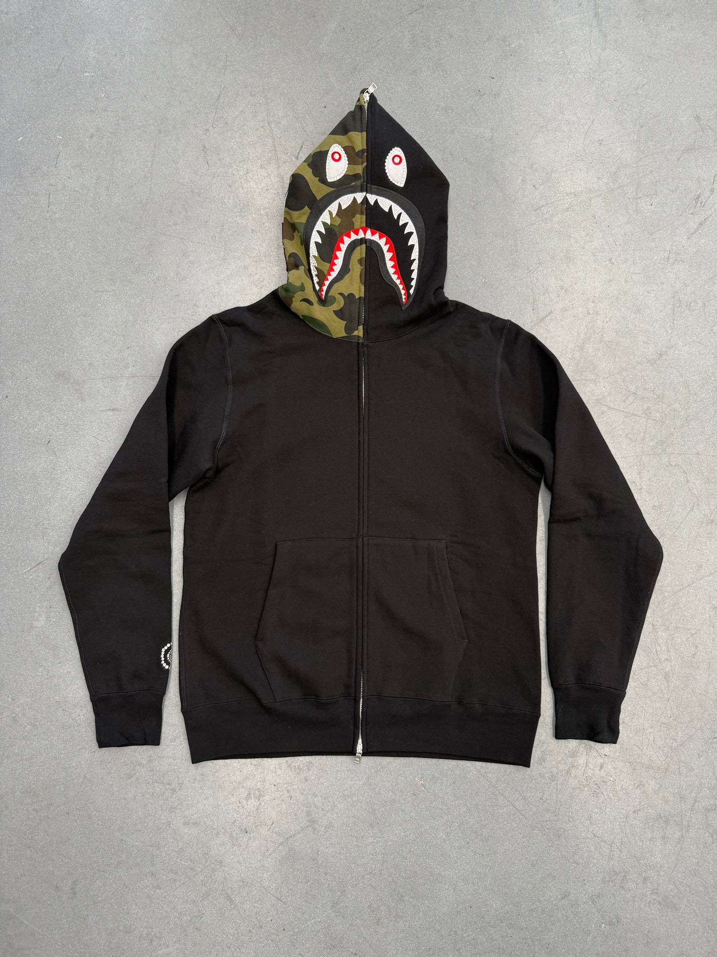 FW18 A BATHING APE BAPE SWAROVSKI SHARK FULL ZIP HOODIE (NEW)