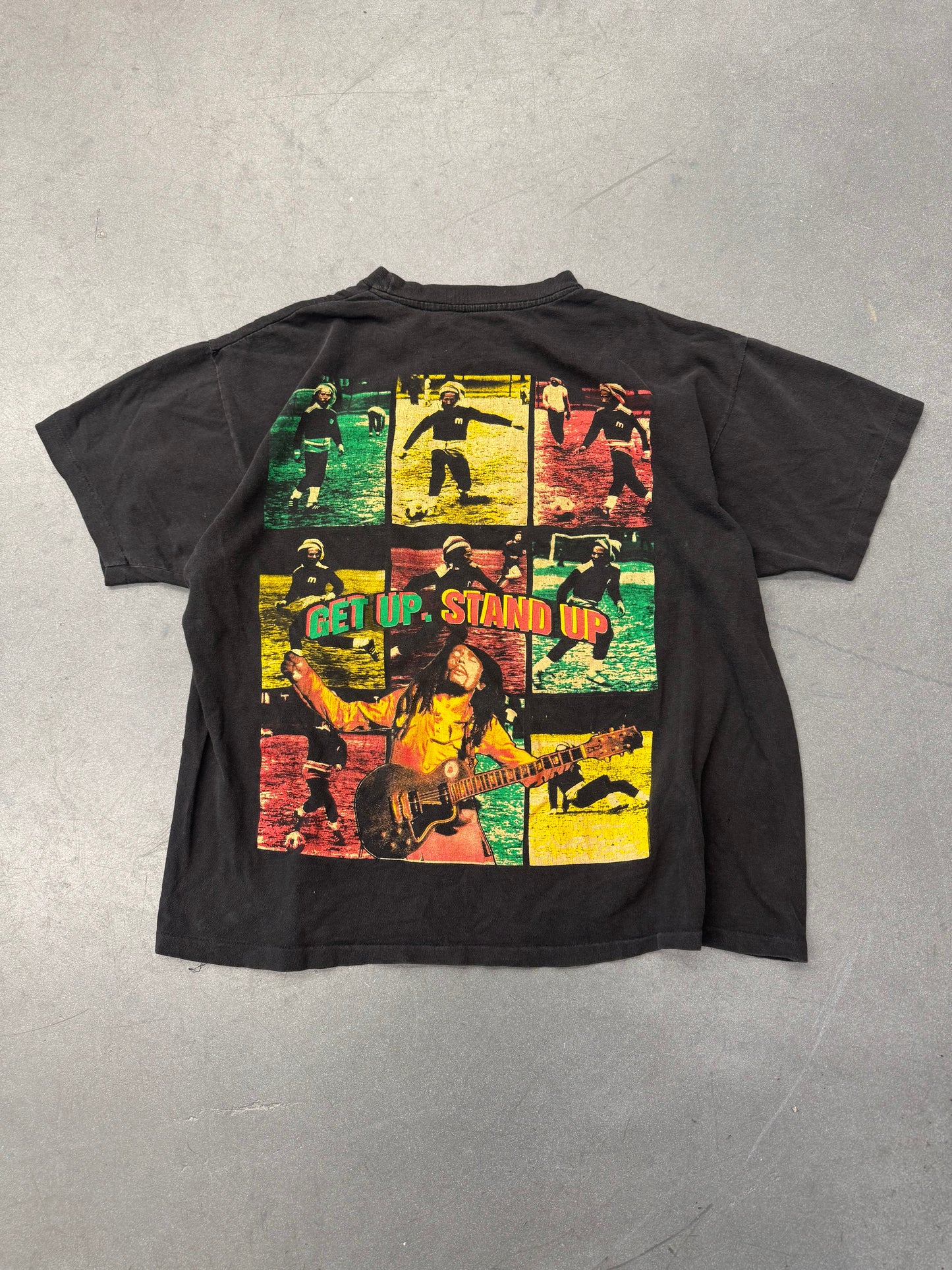 90S BOB MARLEY 50TH ANNIVERSARY RAP TEE (FADED TAG)