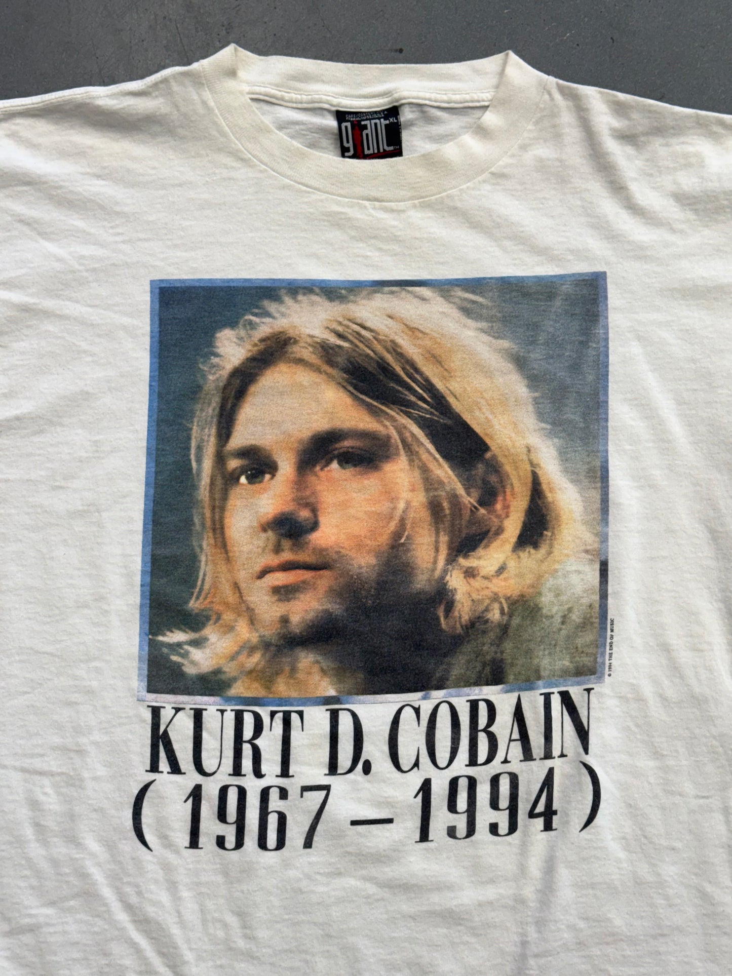 1994 KURT COBAIN MEMORIAL TEE (GIANT BY TULTEX TAG)