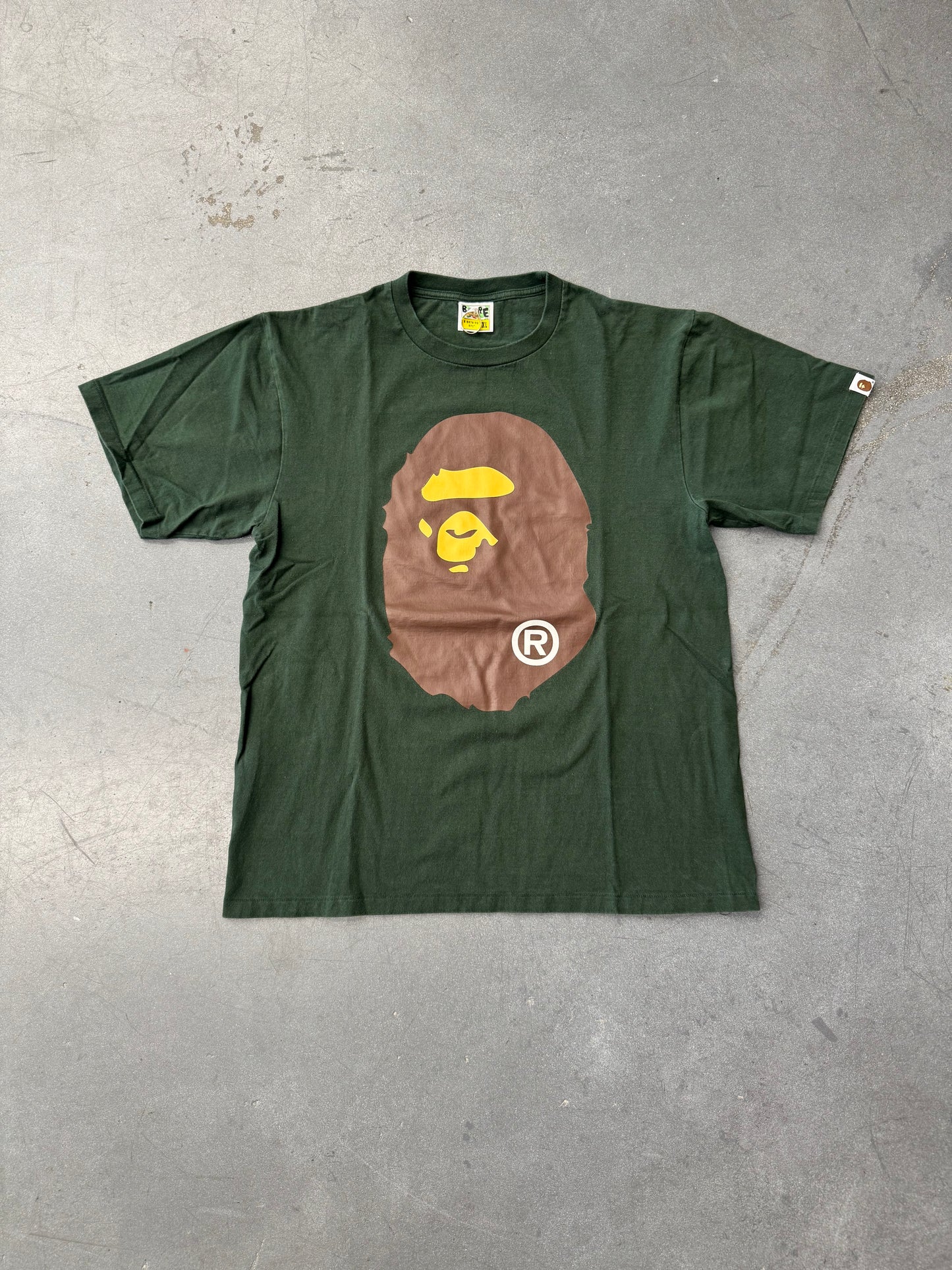 BAPE BIG APE HEAD TEE - GREEN