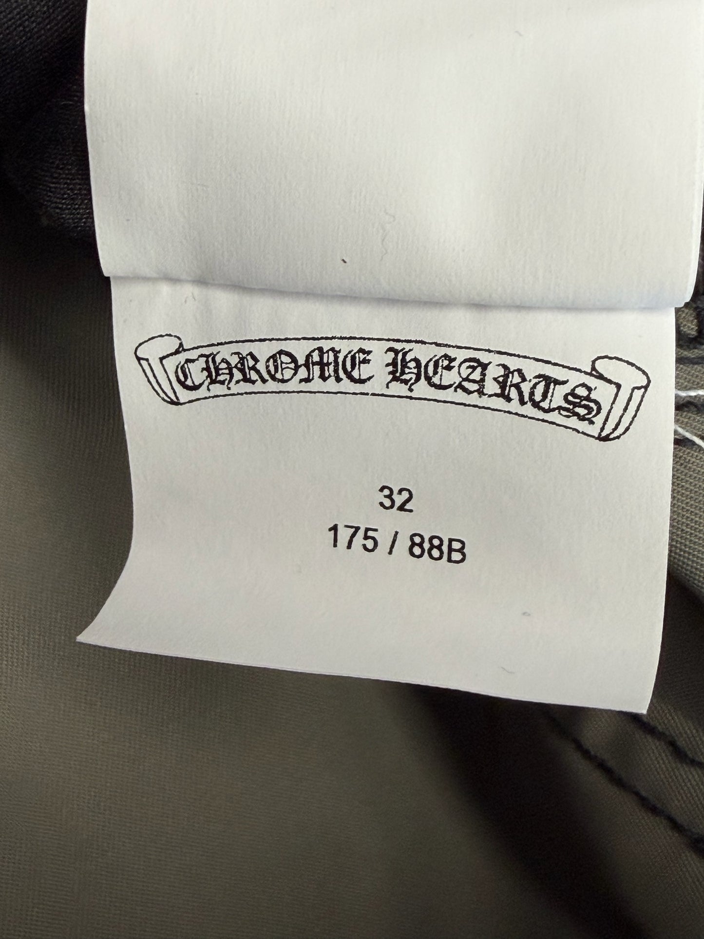 CHROME HEARTS NYLON LEATHER DOUBLE KNEE WIDE CARPENTER PANT - BLACK