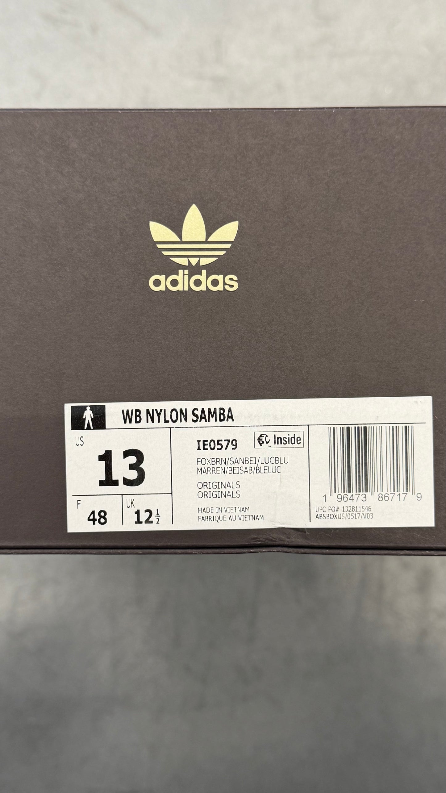 2023 ADIDAS SAMBA NYLON WALES BONNER - FOX BROWN