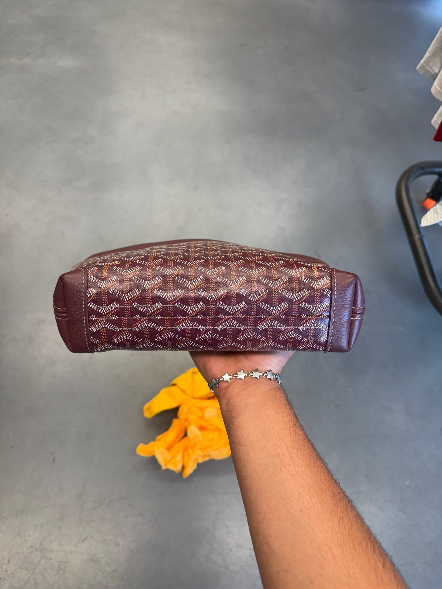 GOYARD CONTI POUCH - BURGUNDY