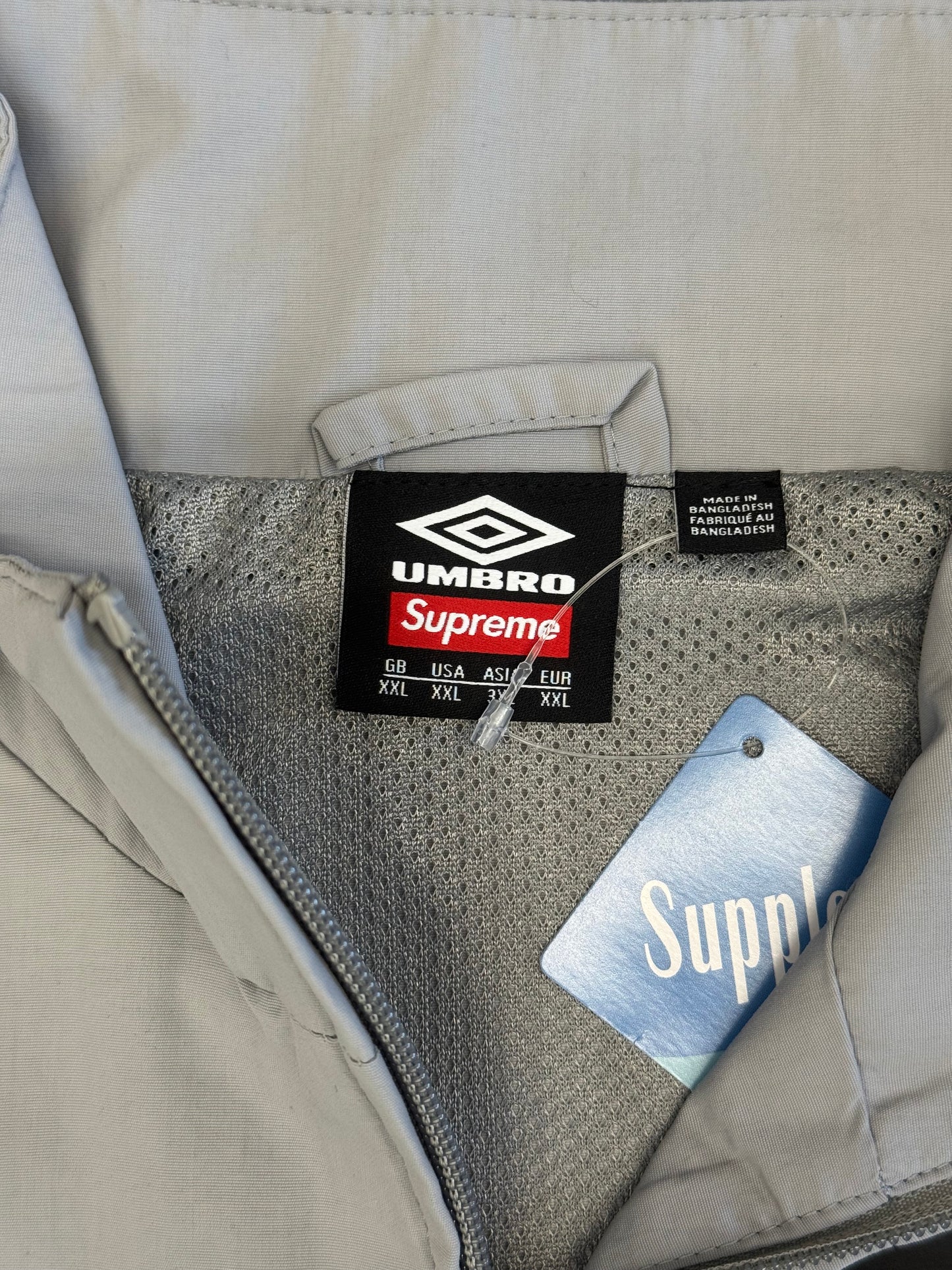SS26 SUPREME UMBRO RHINESTONE TRACK JACKET