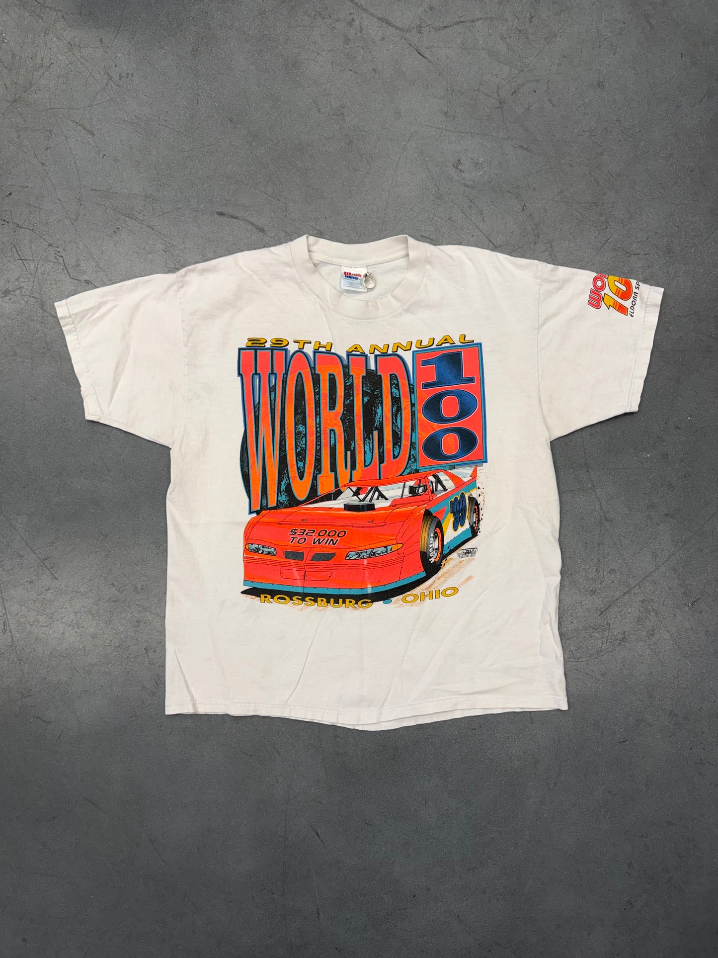 1999 29TH ANNUAL WORLD 100 ROSSBURG, OHIO TEE (HANES TAG)