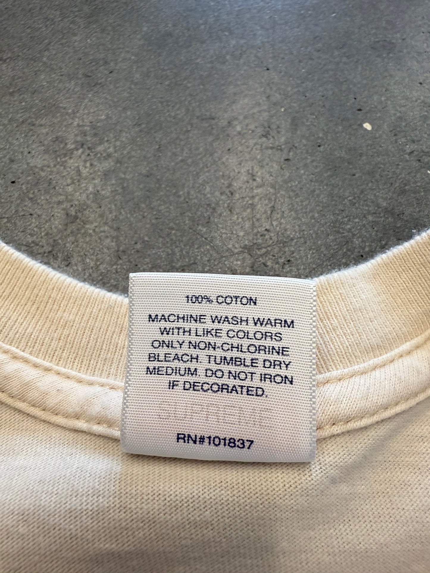 FW18 SUPREME BEDROOM TEE - CREME