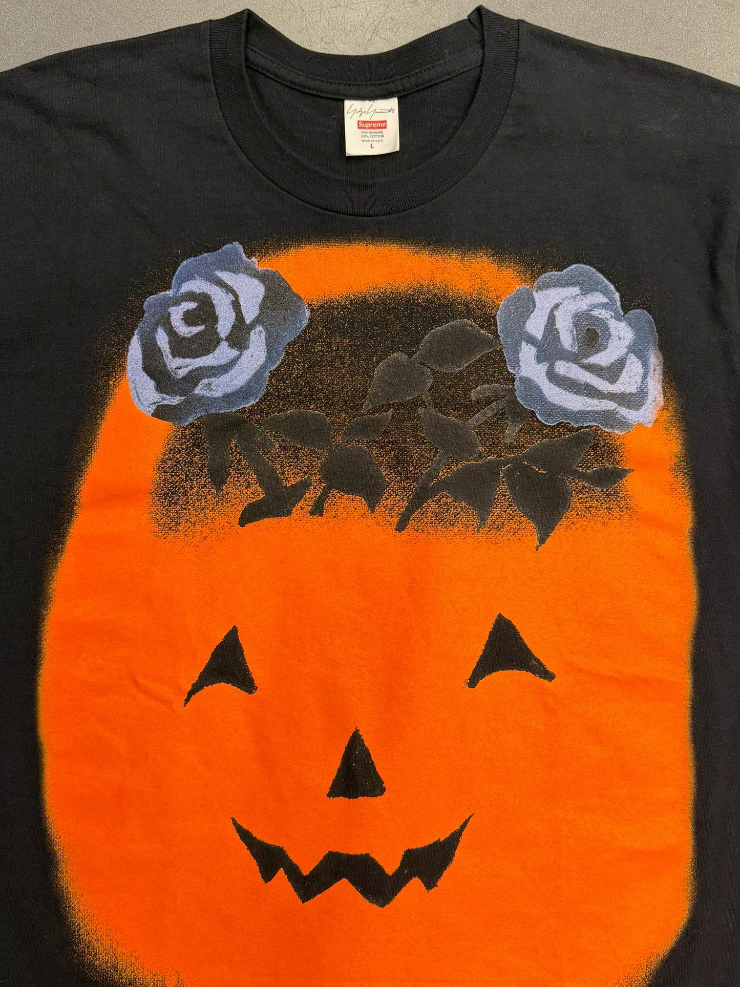 FW22 SUPREME YOHJI YAMAMOTO PUMPKIN TEE - BLACK