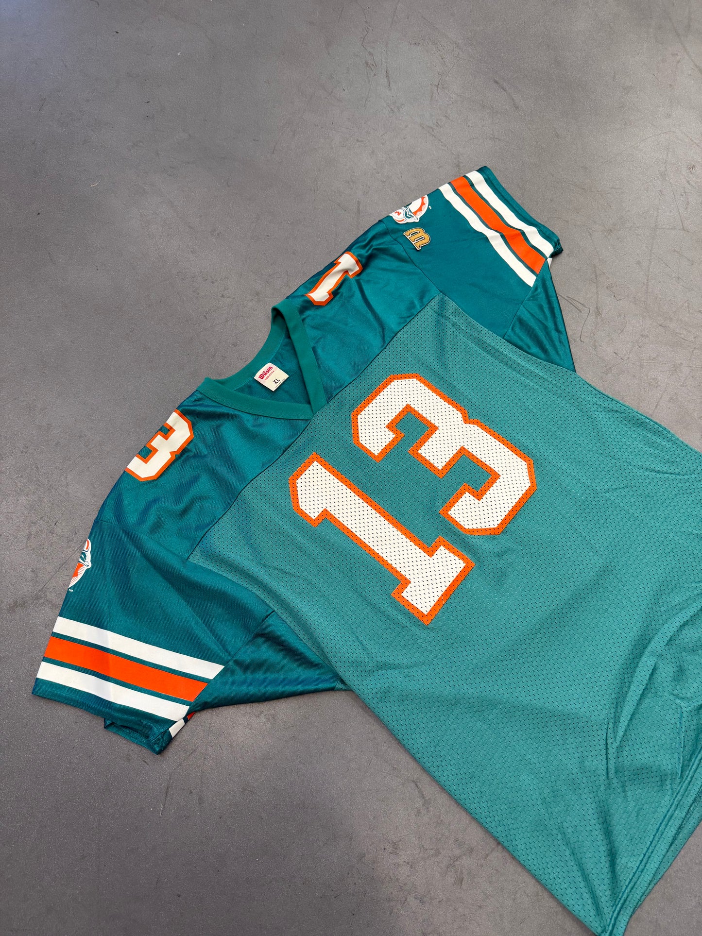 VINTAGE WILSON DAN MARINO MIAMI DOLPHINS FOOTBALL JERSEY
