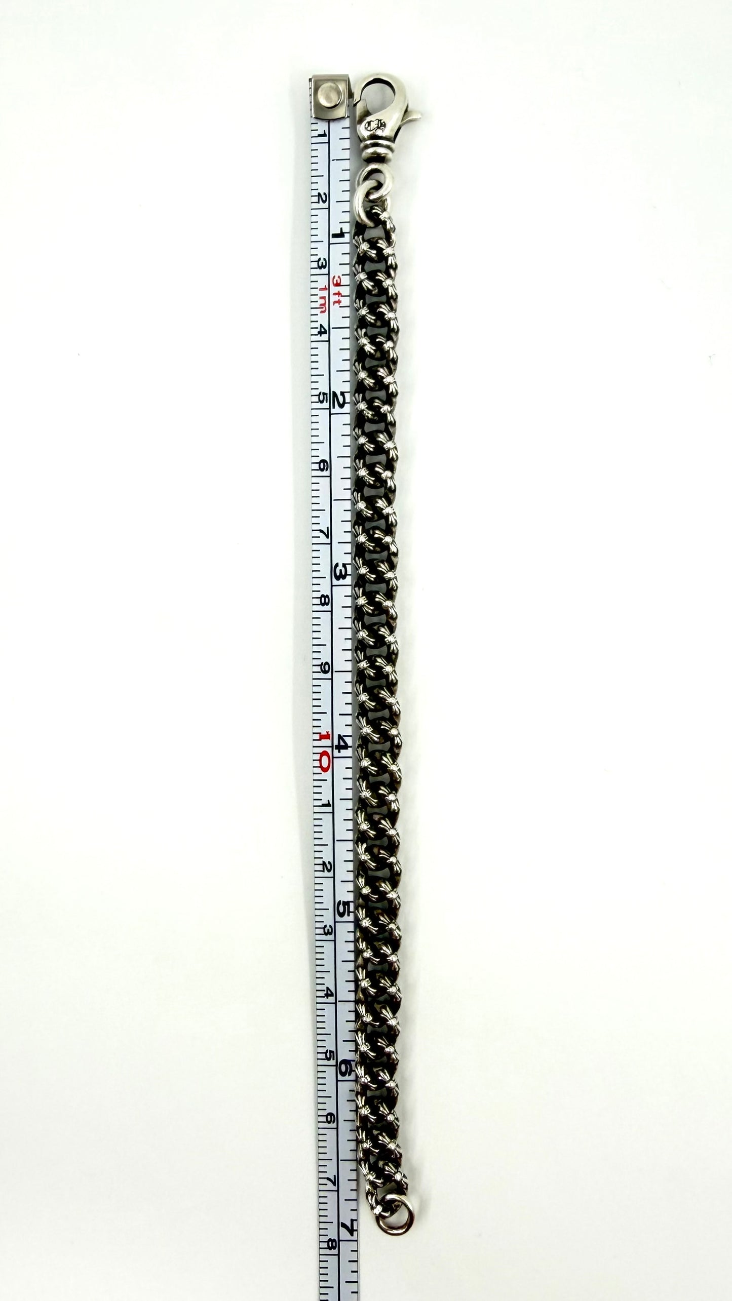 CHROME HEARTS SILVER EXTRA FANCY MINI CUBAN LINK BRACLET
