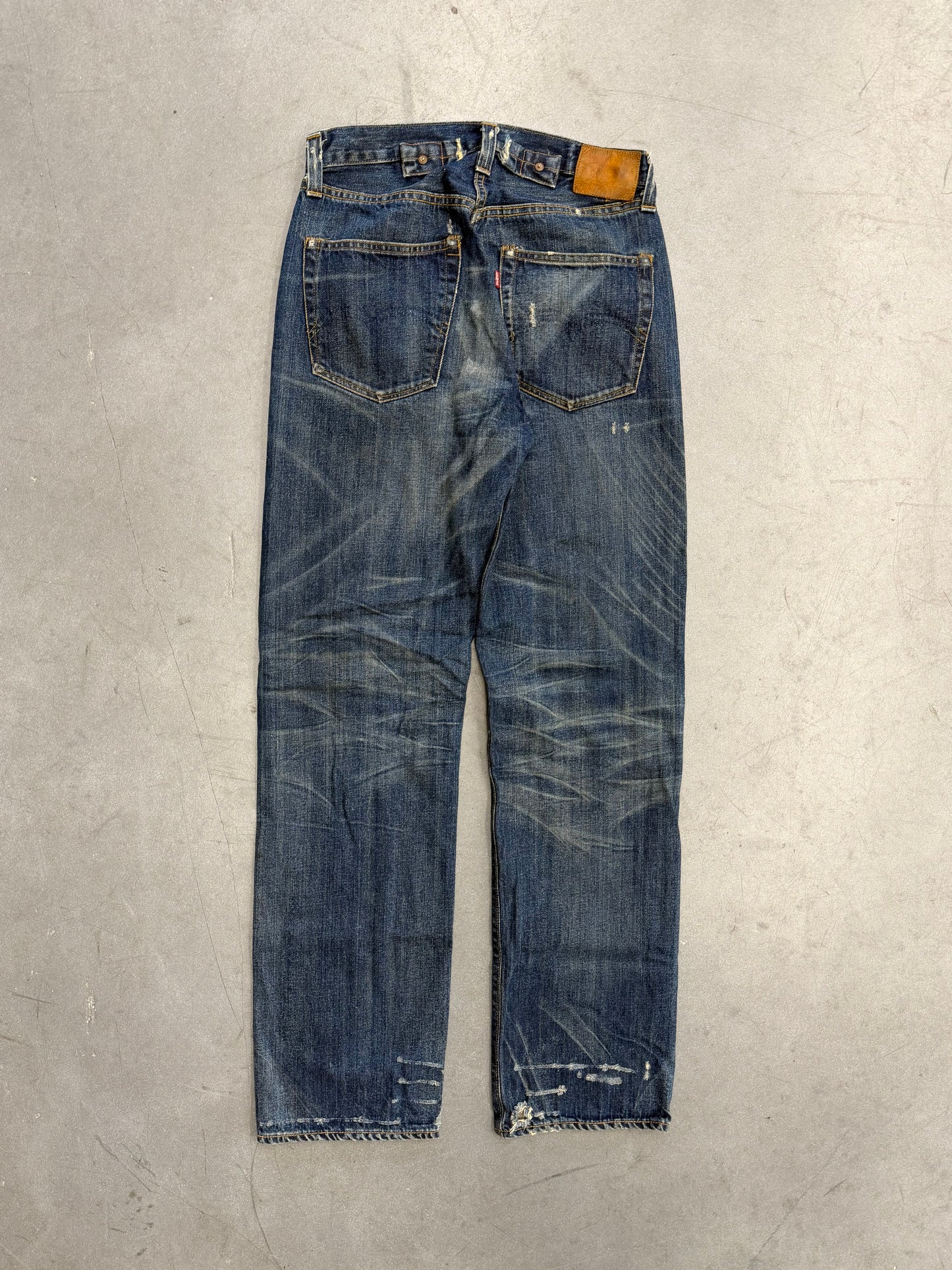 VINTAGE LEVI'S 1937 501 JEAN MADE IN U.S.A. SELVEDGE DENIM (W30 X L34)
