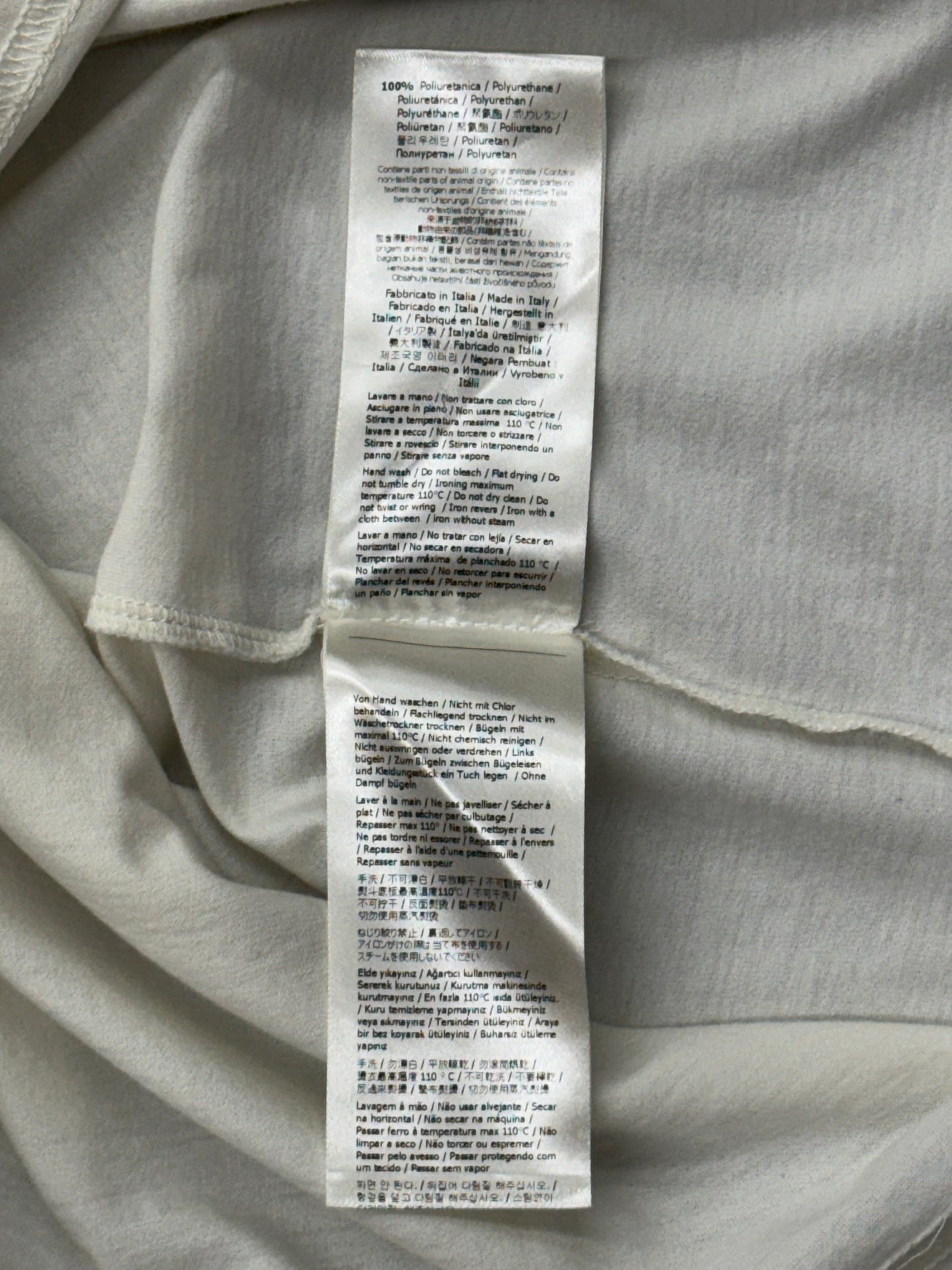 FENDI FF PADDED SUEDE LOGO TEE
