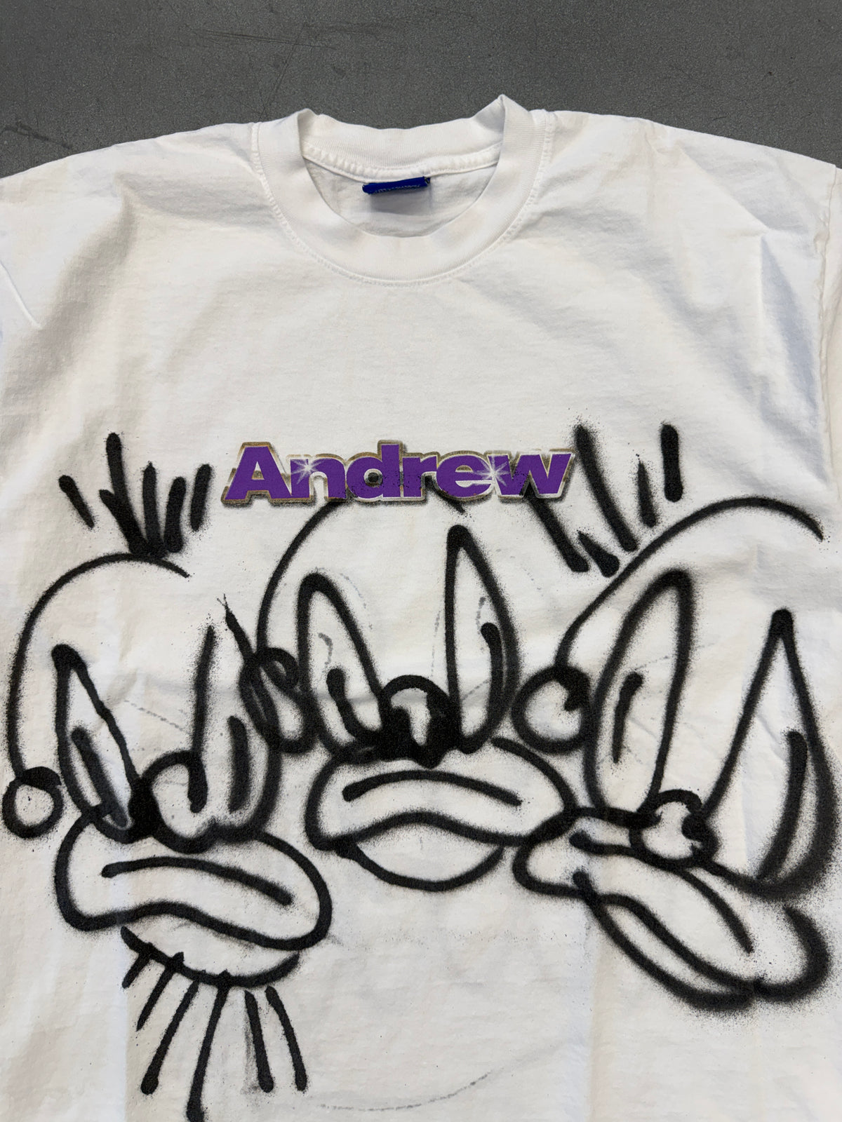 ANDREW X BOOBY TRAP X SLAWN 1 OF 1 GRAFFITI TEE