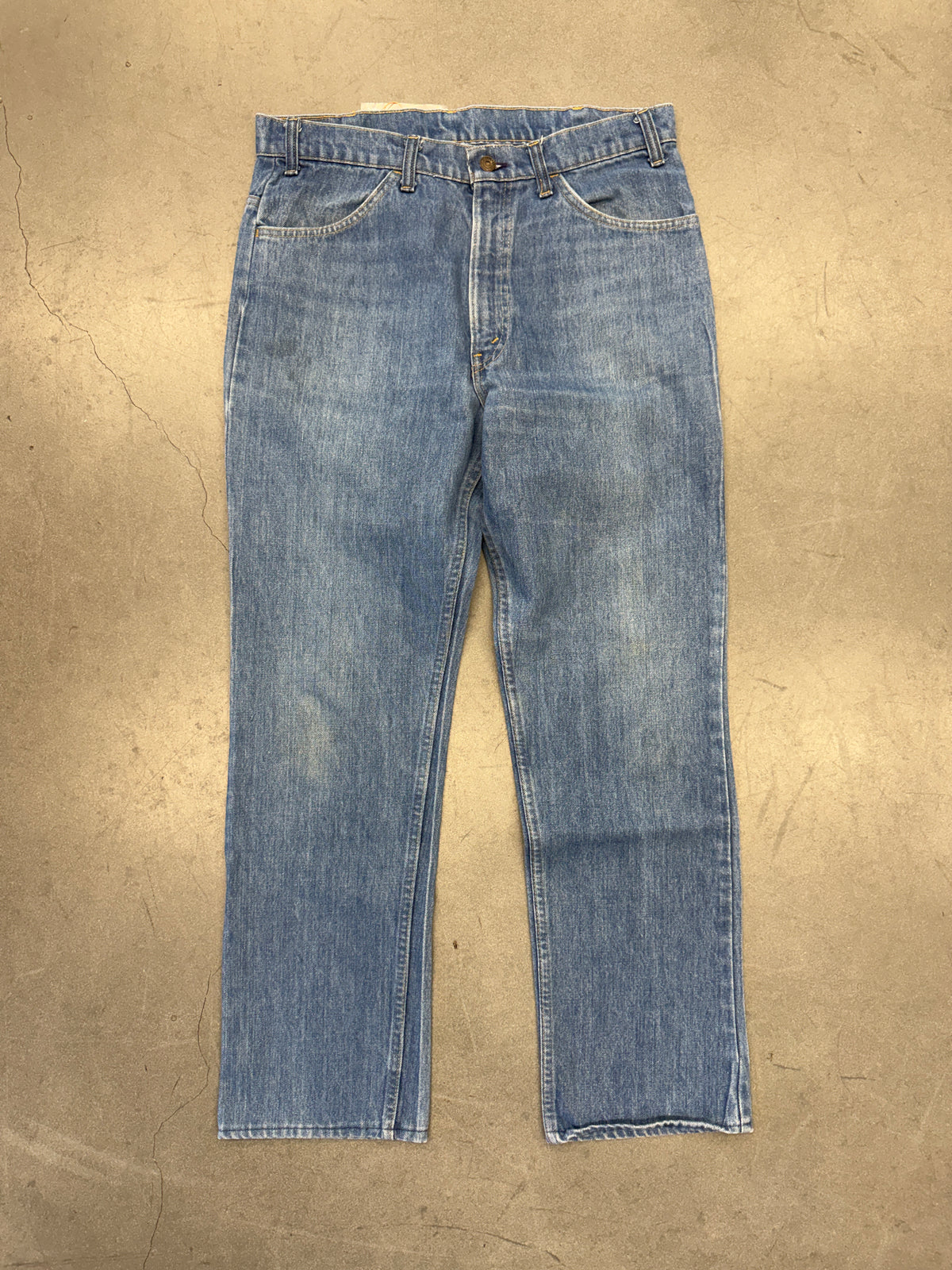 1980S LEVIS ORANGE TABS TALON ZIPPER DENIM (36 X 32)