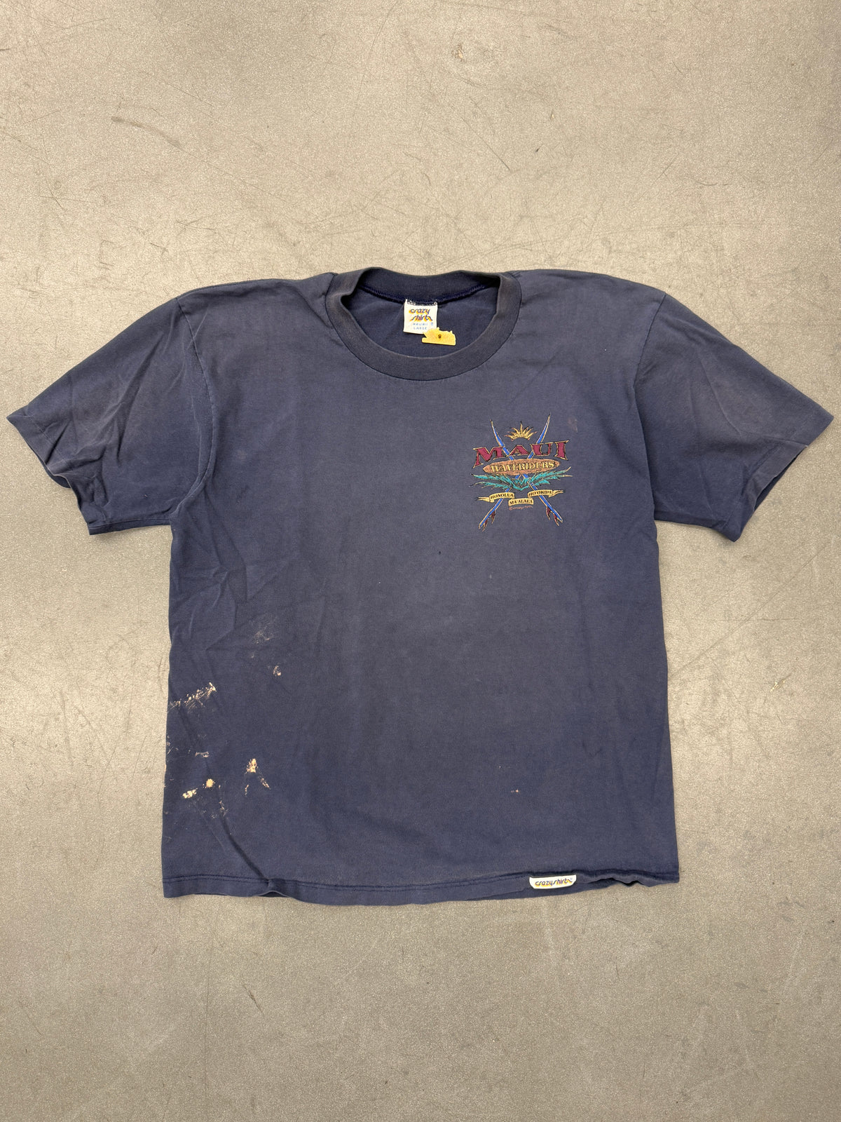 90S MAUI WAVERIDERS SURF TEE (CRAZY SHIRT TAG)
